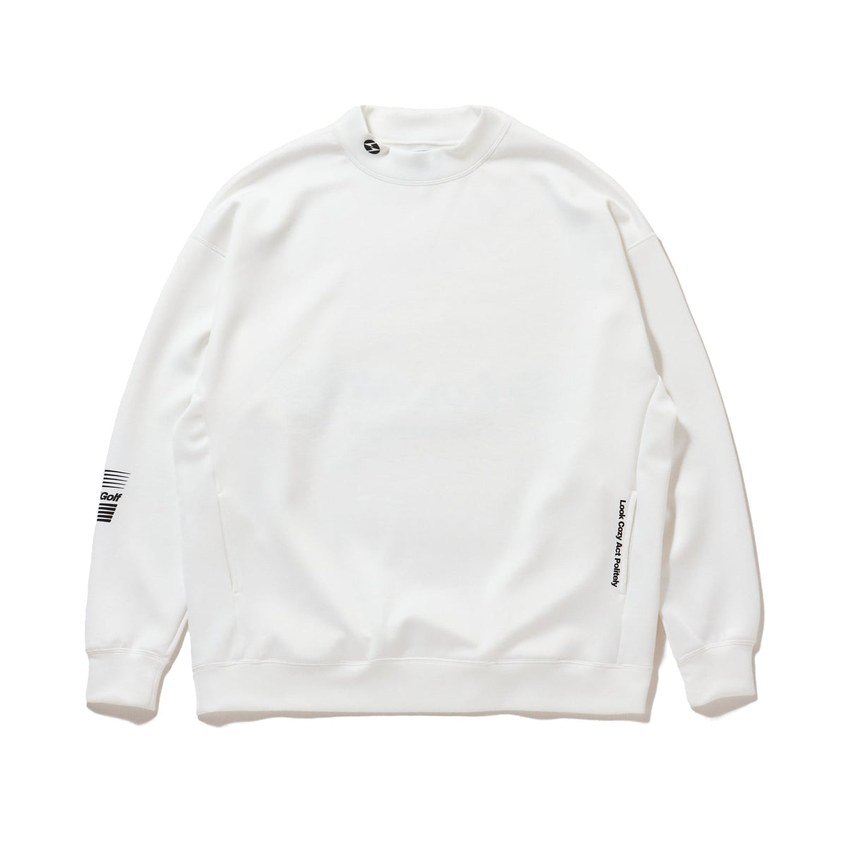 MRK　美品Local GOLF LCG MOCK NECK SWEAT LCG MOCK NECK SWEAT WHITE – Local GOLF