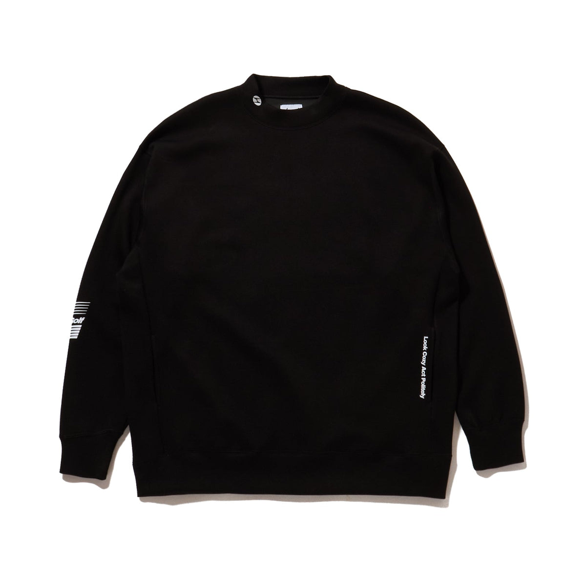 LCG MOCK NECK SWEAT BLACK – Local GOLF