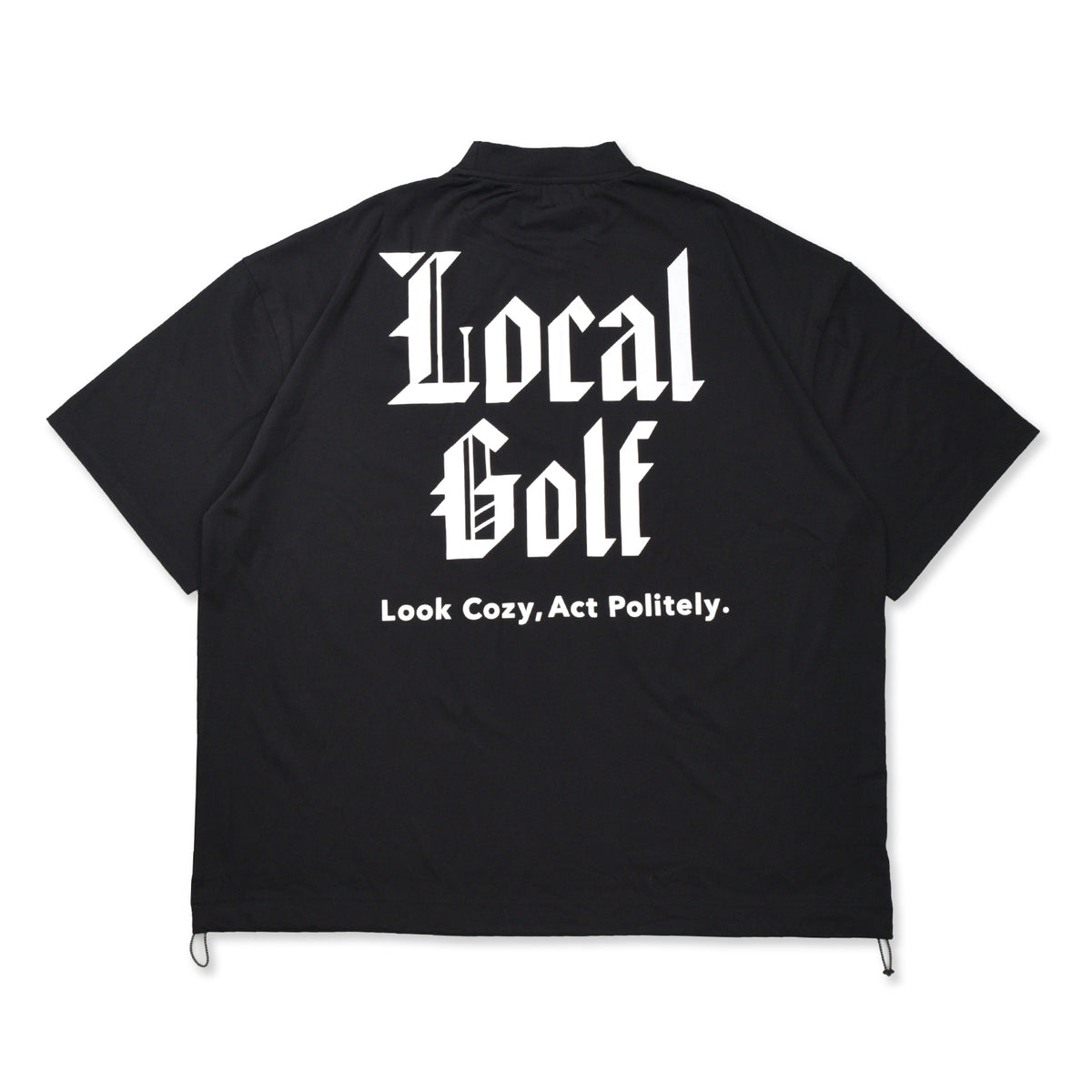 Local GOLF　Medieval Logo S/S MOCK Medieval Logo S/S MOCK BLACK – Local GOLF