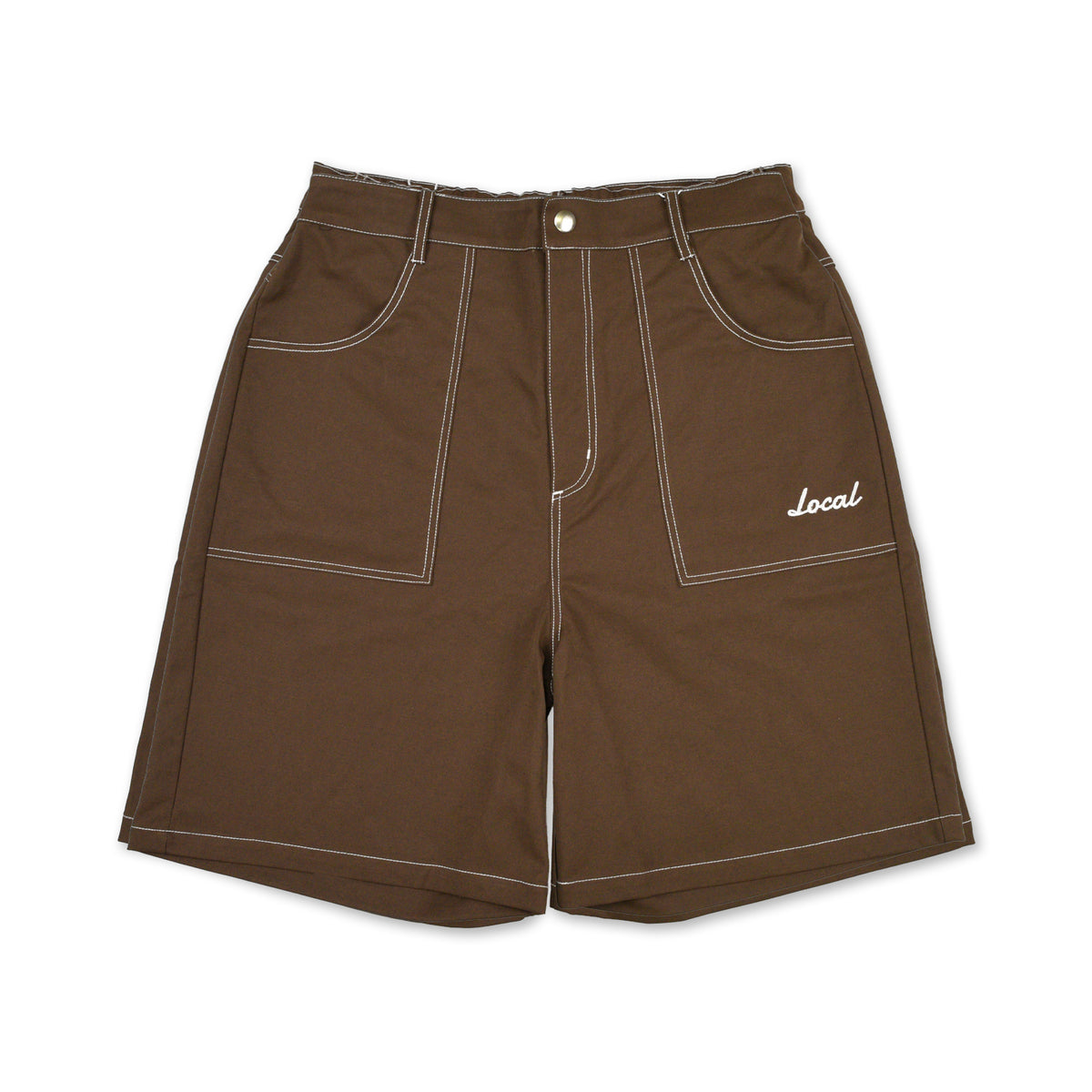 Color Stitch SHORTS BROWN – Local GOLF