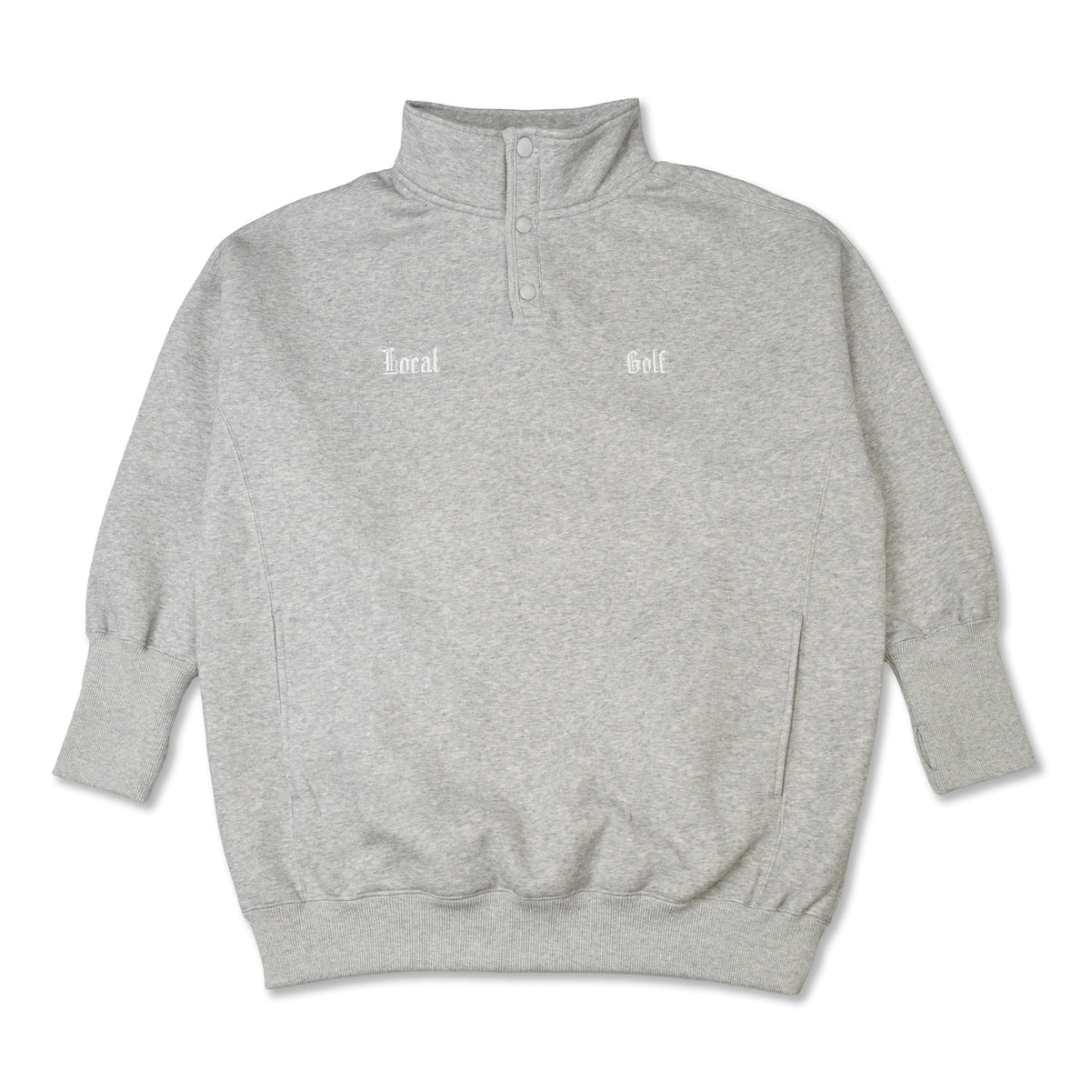 【新品】FIDES GOLF SNAP BRUSHED BACK スウェット Medieval Embroidered SNAP SWEAT GRAY – Local GOLF