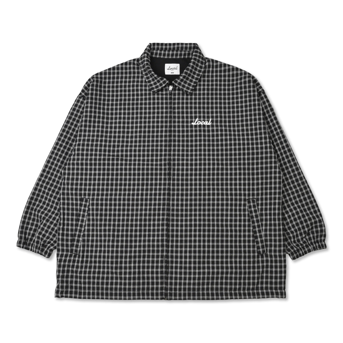 Plaid Light ZIP JKT BLACK PLAID – Local GOLF