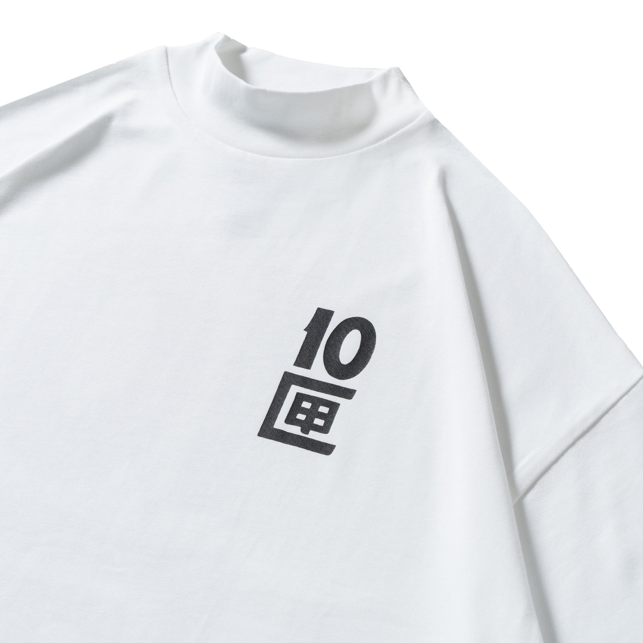 Local GOLF × 10匣 | OG Logos S/S MOCK NECK | White