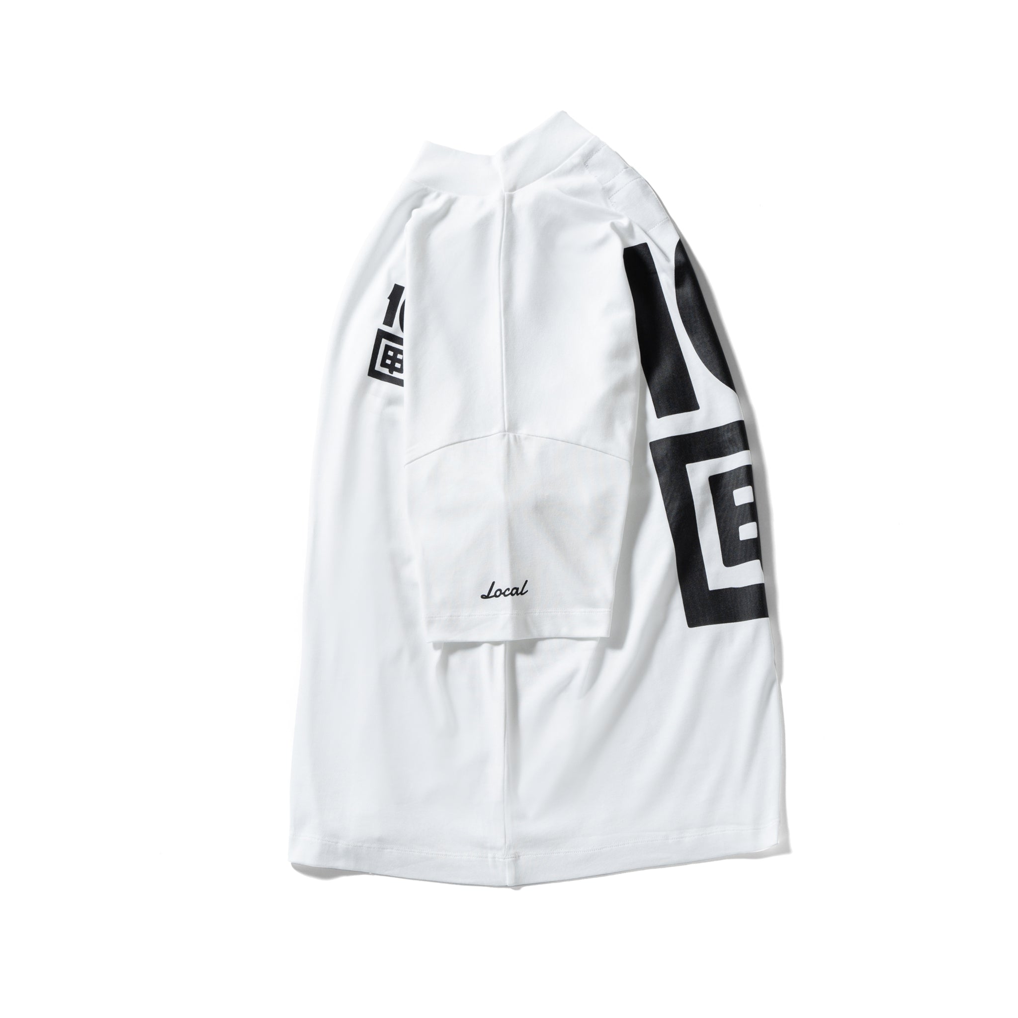 local golf 10匣 シャツ Local GOLF × 10匣 | OG Logos S/S MOCK NECK | Black