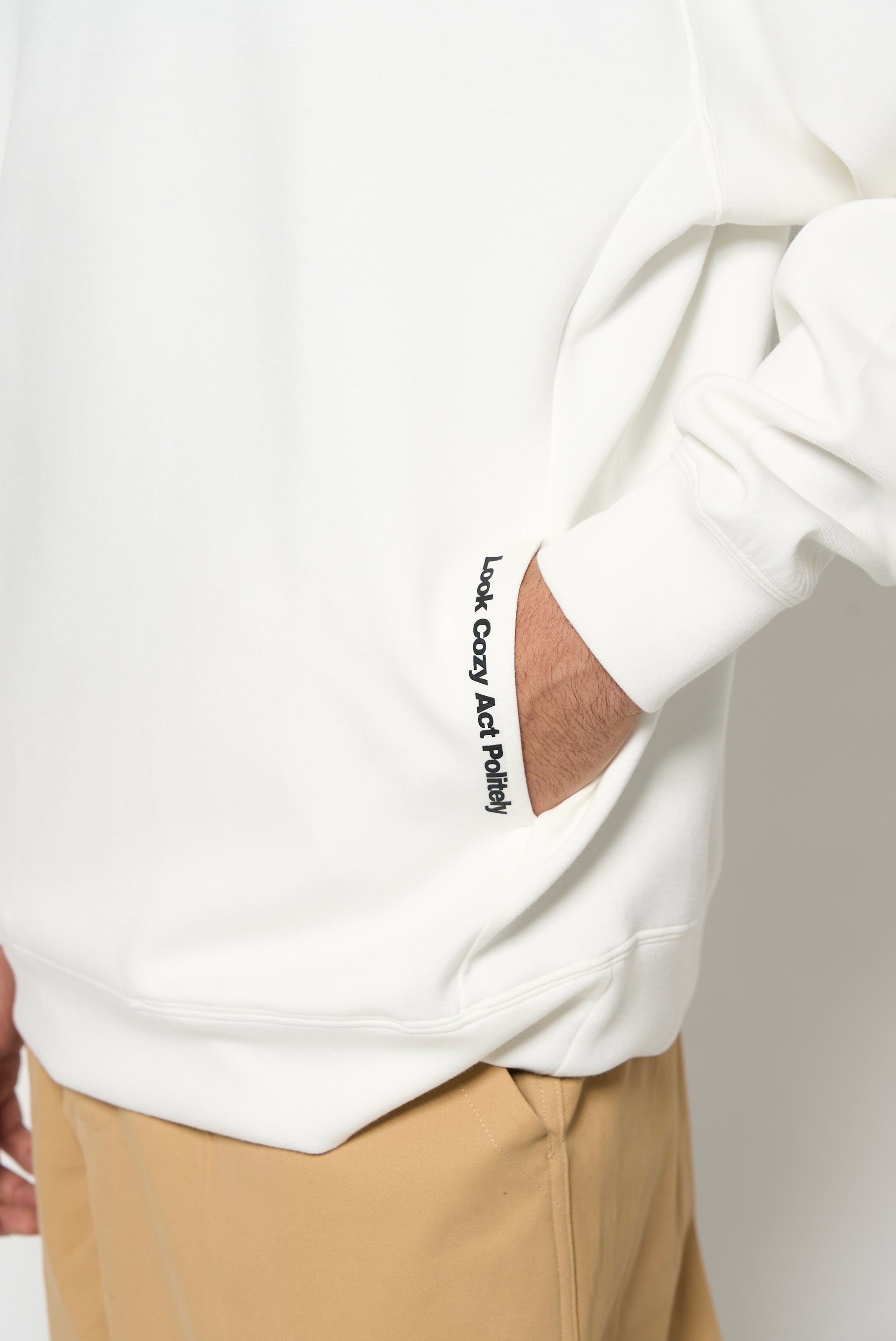 LCG MOCK NECK SWEAT WHITE – Local GOLF