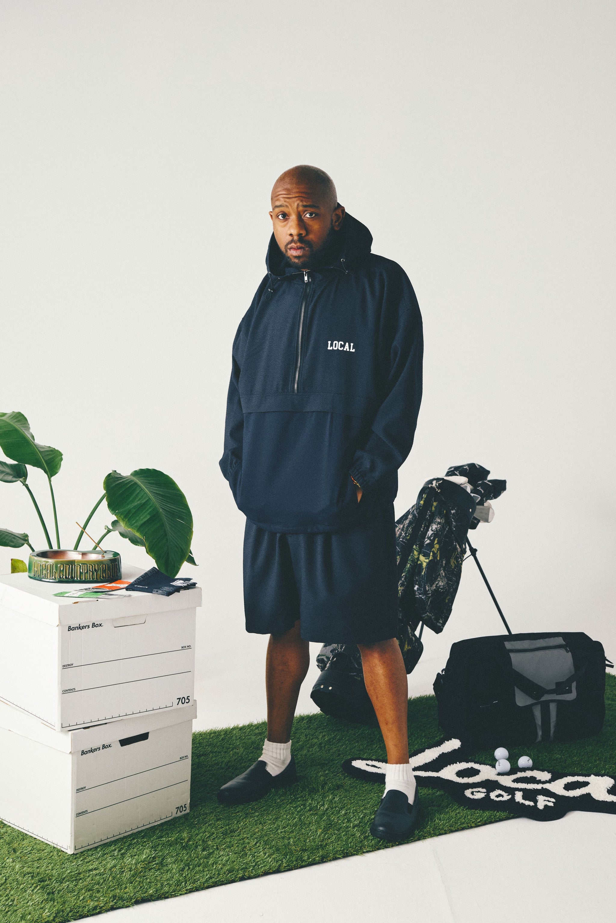 Seersucker Easy SHORTS | Black – Local GOLF