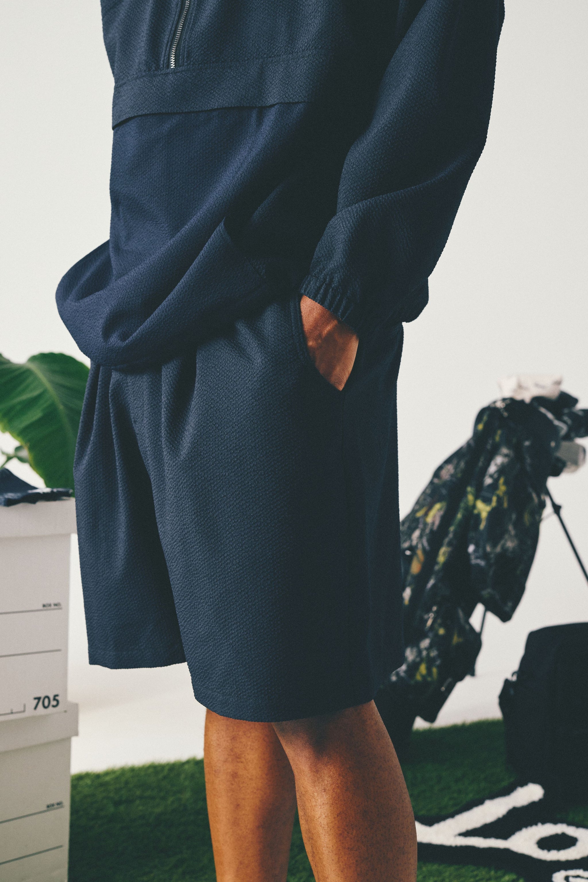 Seersucker Easy SHORTS | Black – Local GOLF