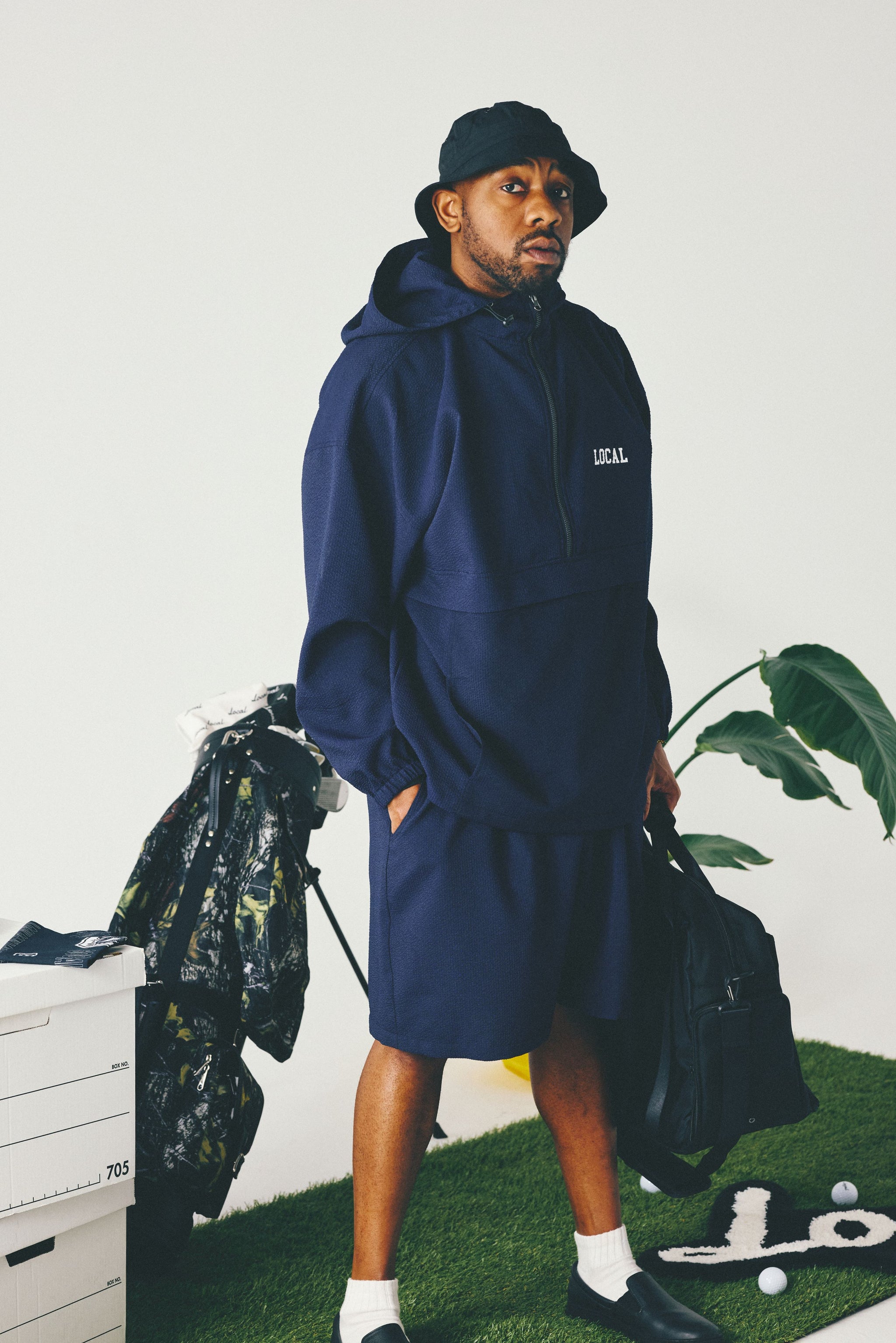 Seersucker Easy SHORTS | Navy – Local GOLF