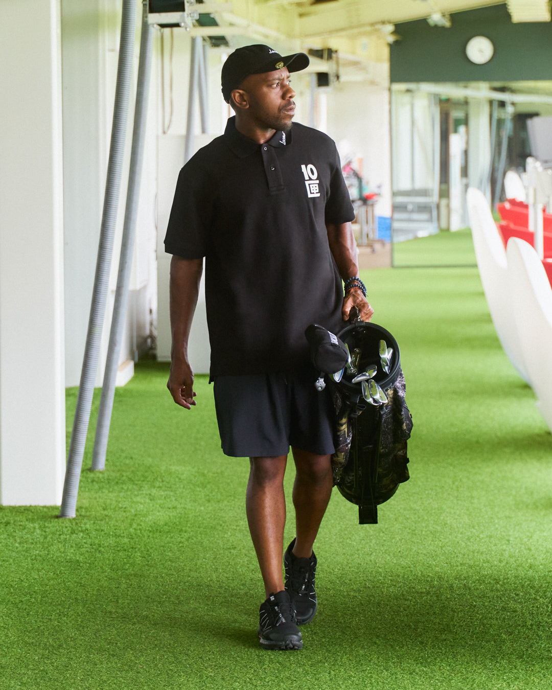 Local GOLF × 10匣 | OG Logos S/S POLO | Black