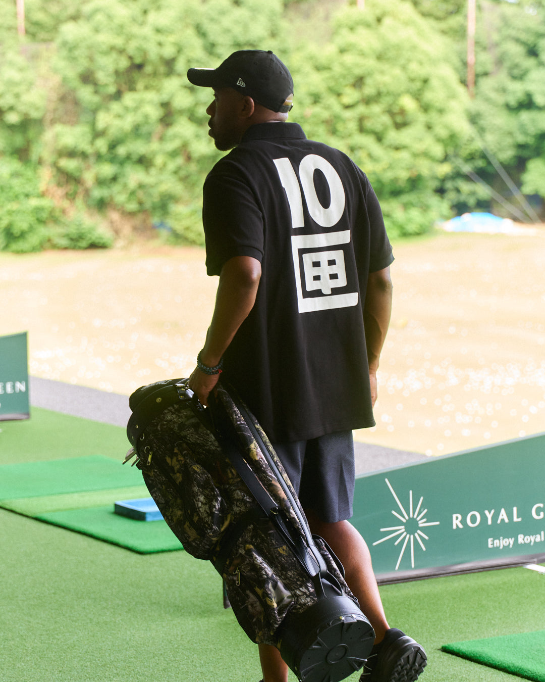 Local GOLF × 10匣 | OG Logos S/S POLO | Black