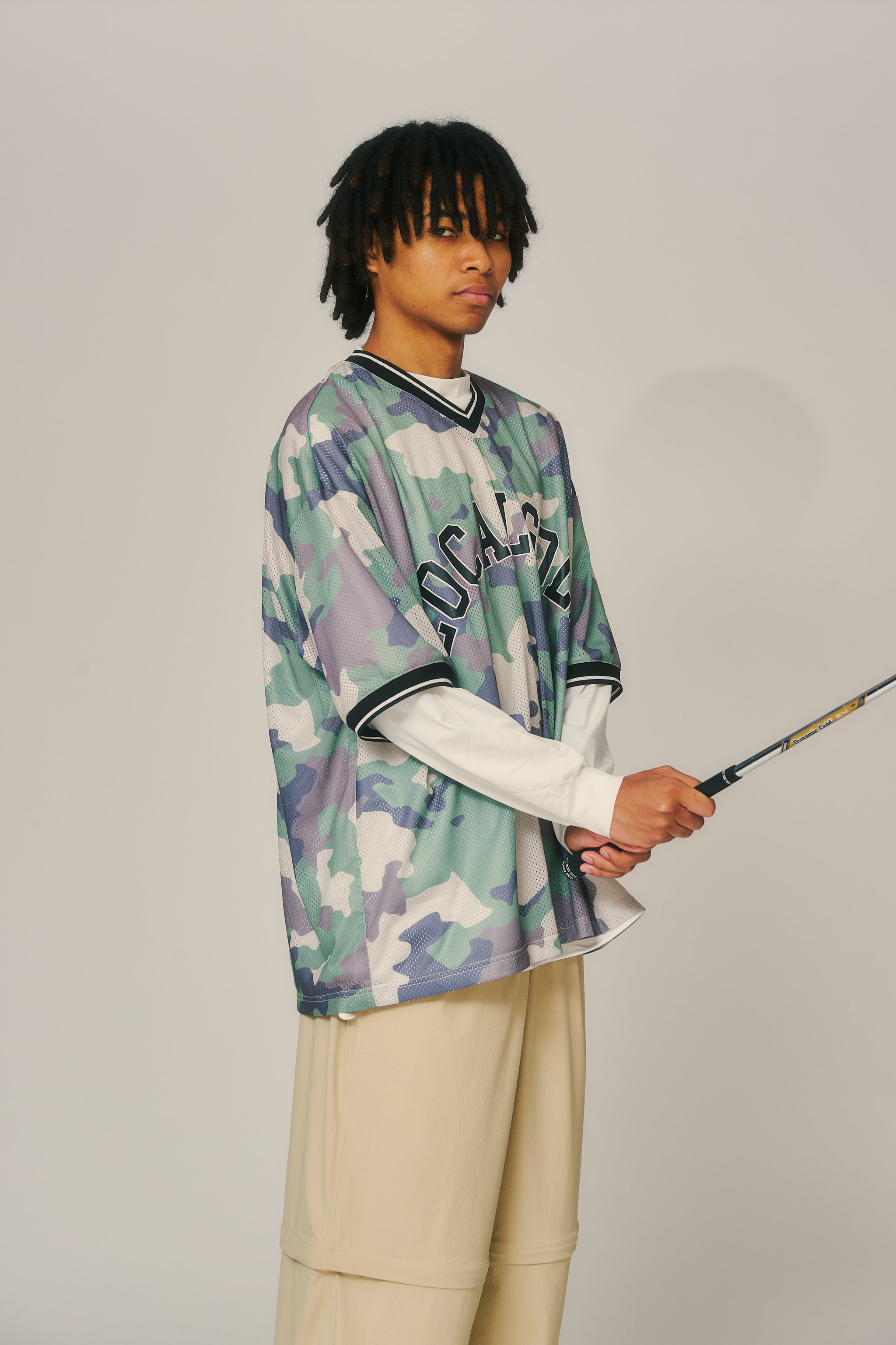 LOCAL GOLF ゴルフ　ベースボールシャツ　メッシュ　アーチロゴ　M L BD Arch Baseball SHIRT CAMO – Local GOLF