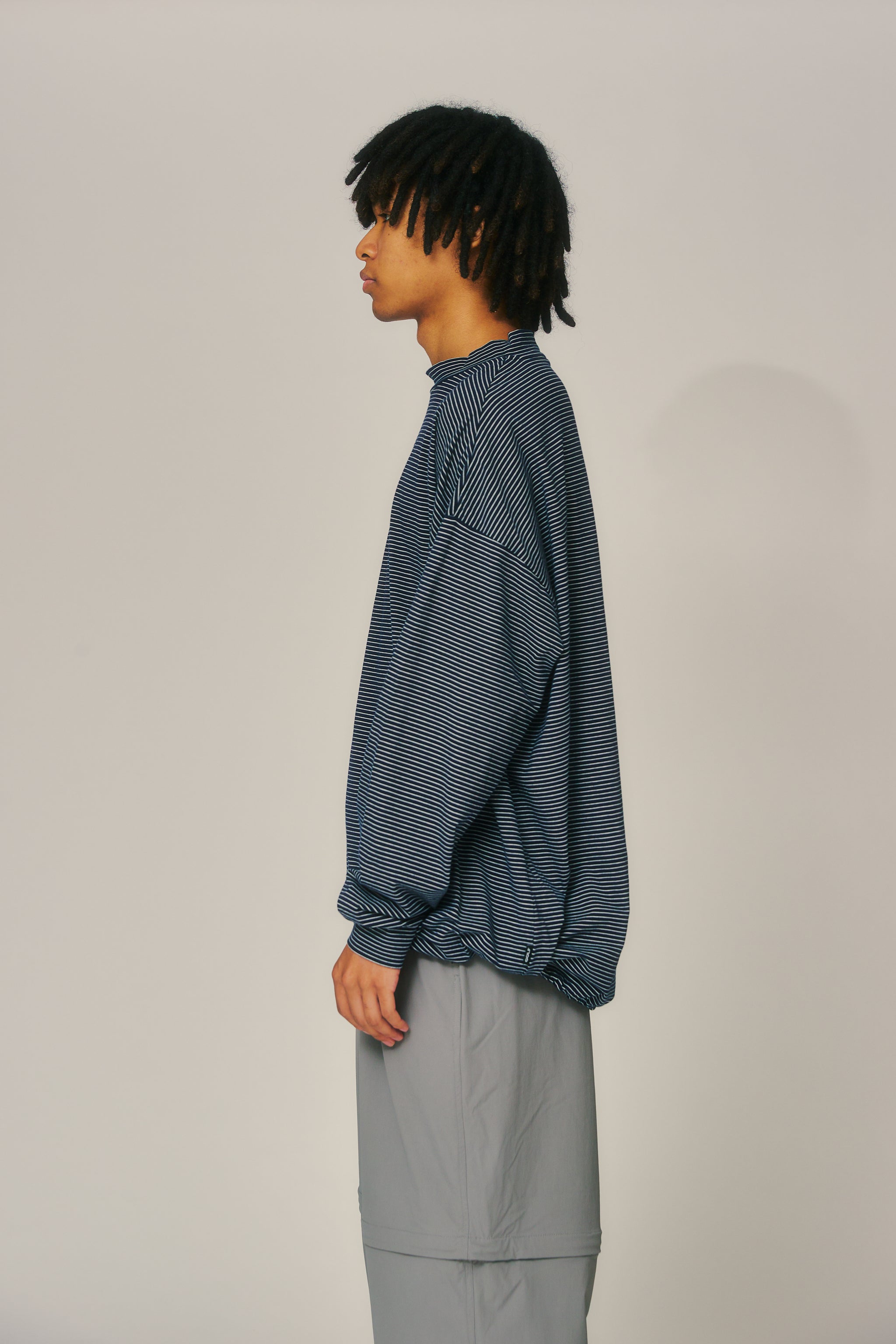 OG Embroidery L/S MOCK NECK Blue Boarder – Local GOLF