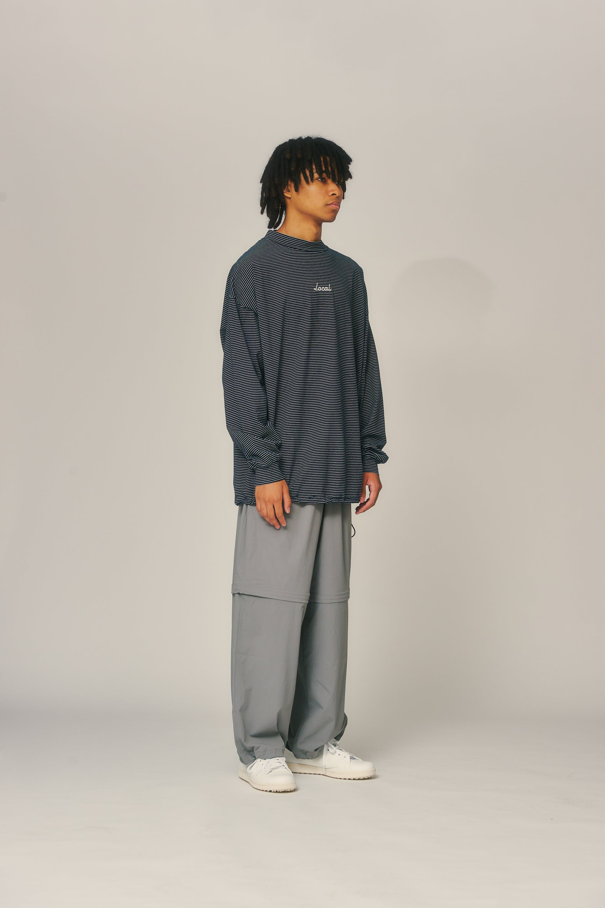 OG Embroidery L/S MOCK NECK Blue Boarder – Local GOLF