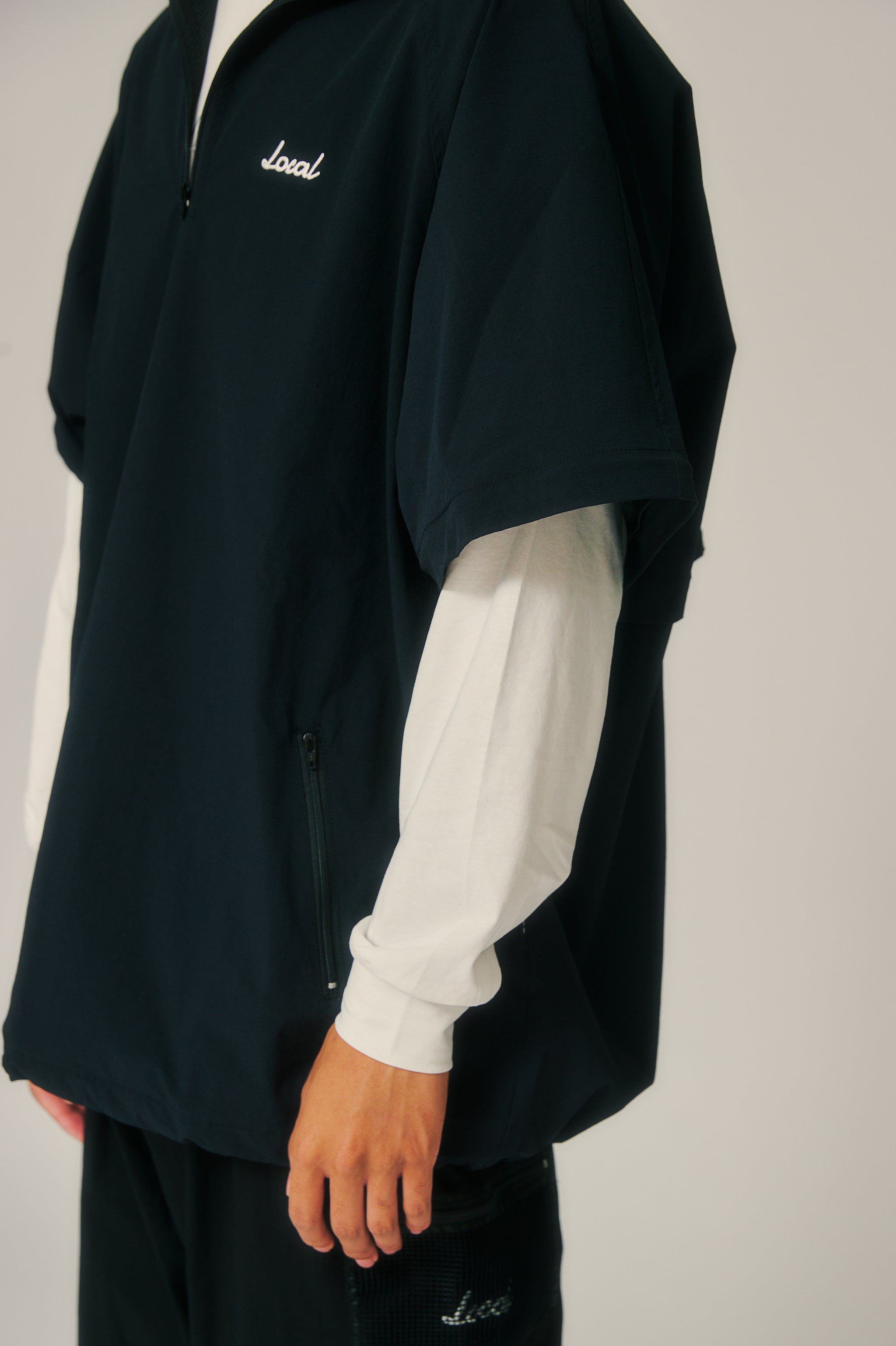 Convertible Stretch Nylon JKT Black – Local GOLF