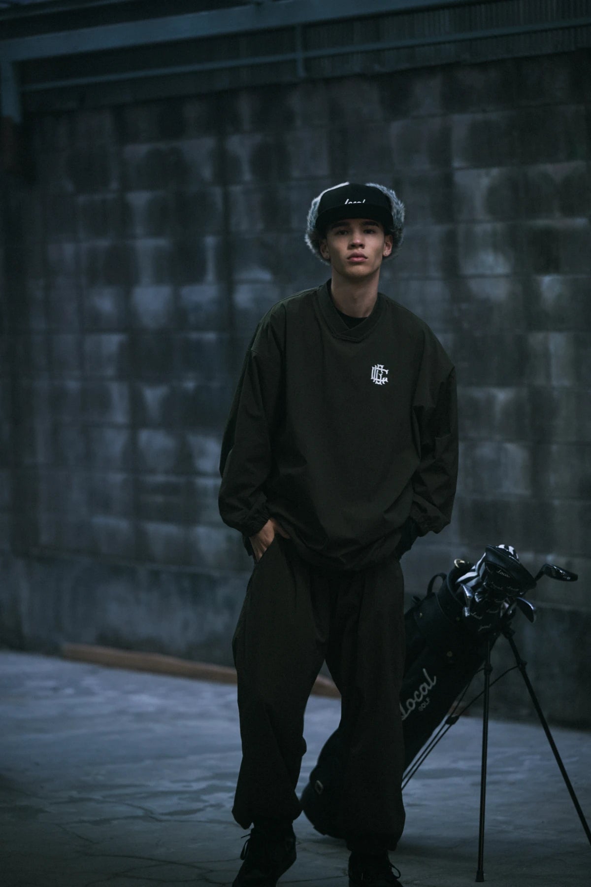 Legacy Logo Nylon Pullover KHAKI – Local GOLF