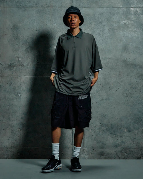 Slant Logo S/S POLO SHIRT KHAKI – Local GOLF