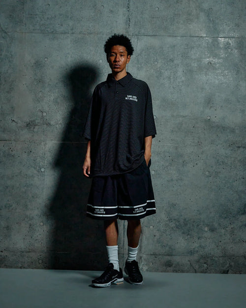 Border S/S POLO SHIRT BLACK – Local GOLF