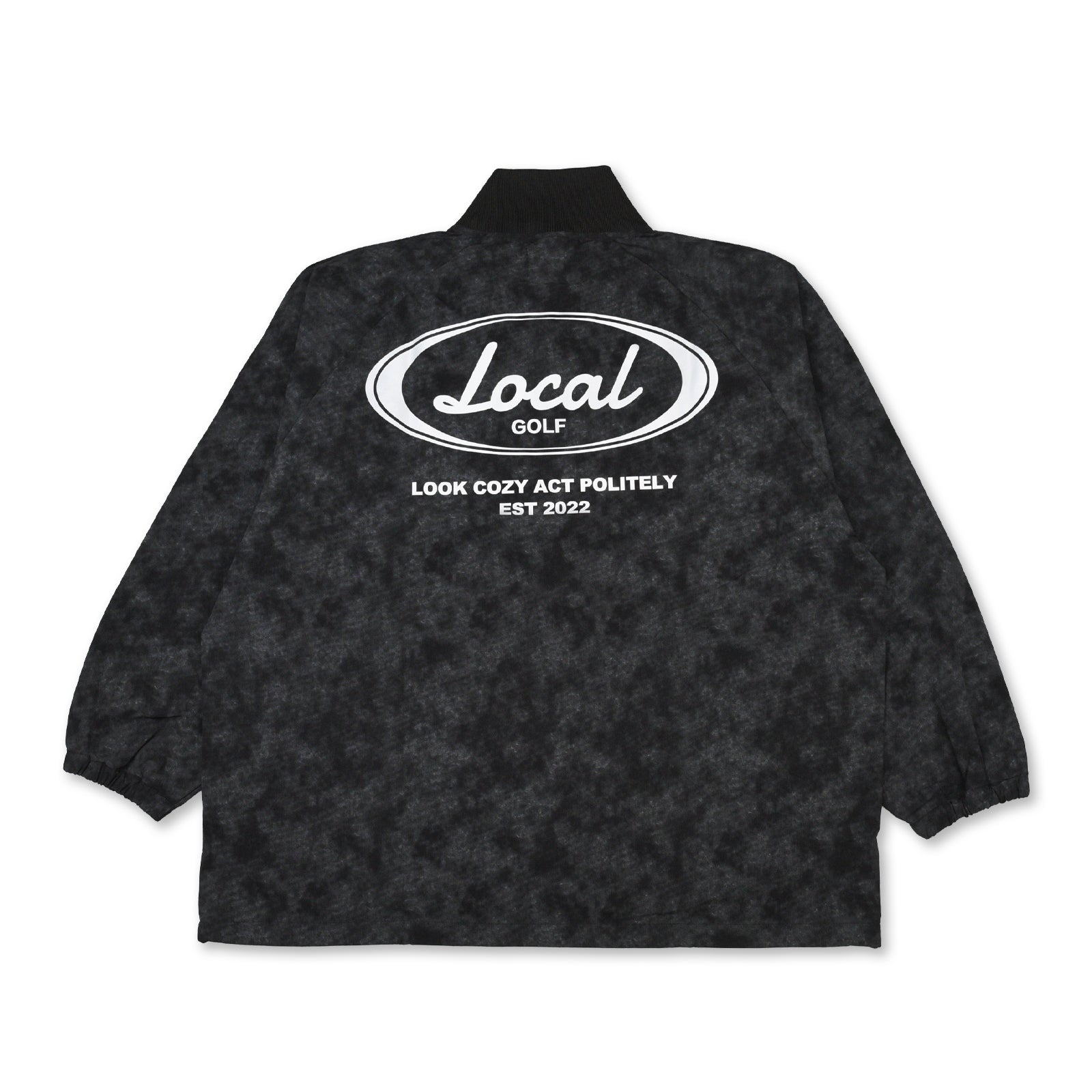 HALF ZIP TIE-DYE PULLOVER BLACK – Local GOLF