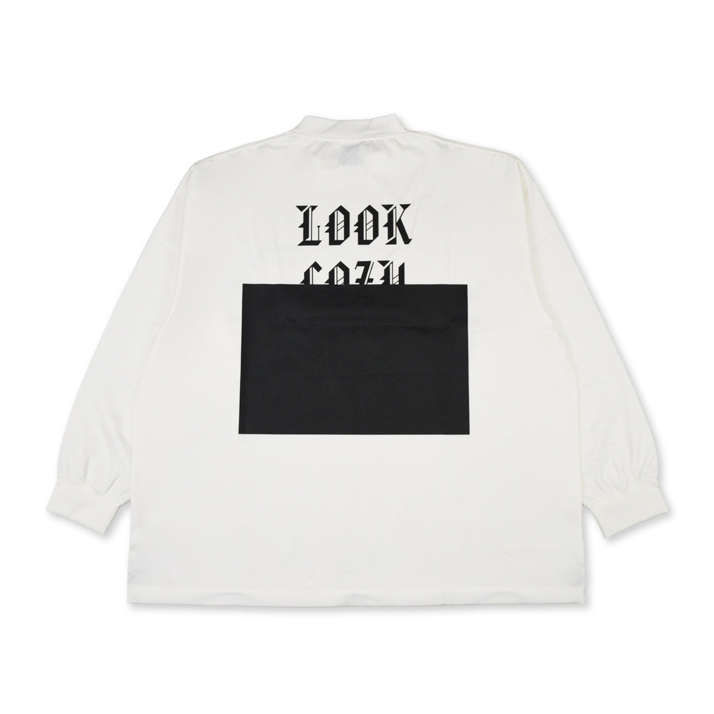 Old English Logo L/S MOCK WHITE – Local GOLF