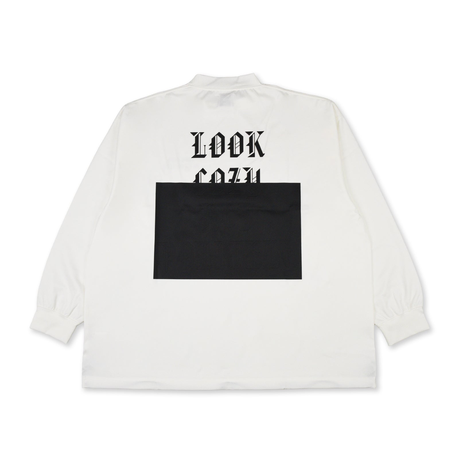 RUFFLOG L/S FRONT LOGO MOCK WHITE Mサイズ COMFORT STRETCH L/S MOCK TEE – RUFFLOG