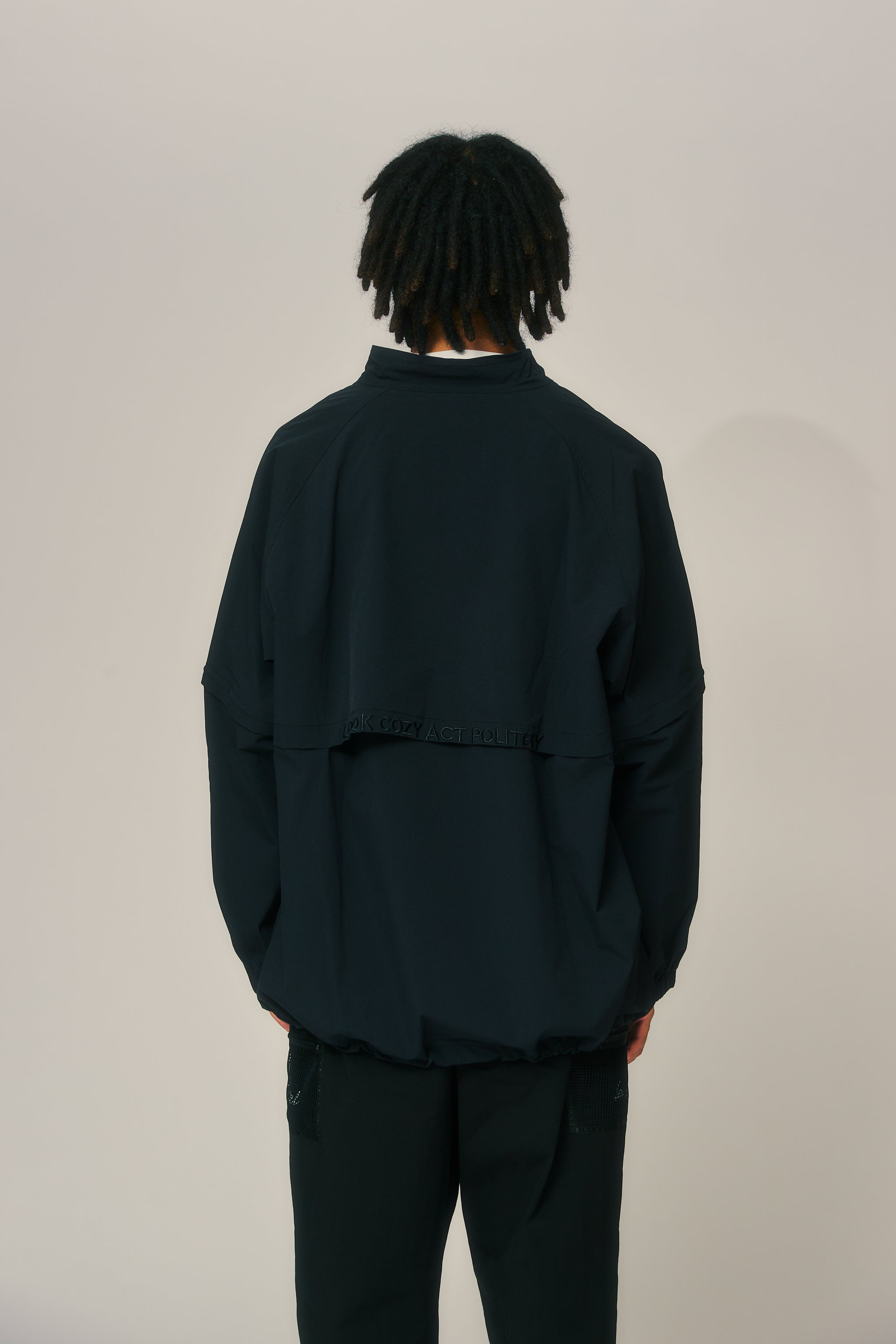 Convertible Stretch Nylon JKT Black – Local GOLF