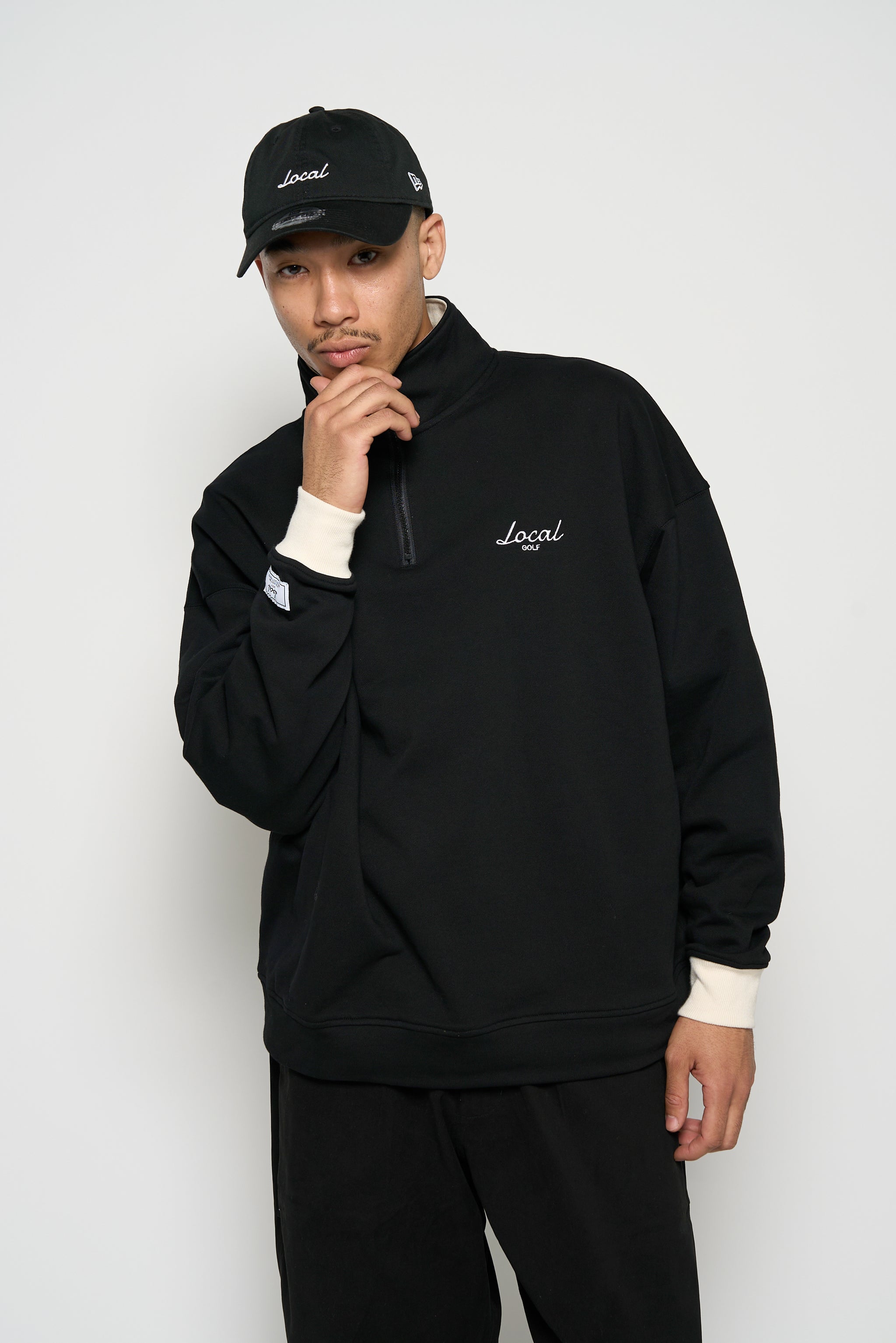 OG HALF ZIP WARM SWEAT BLACK – Local GOLF