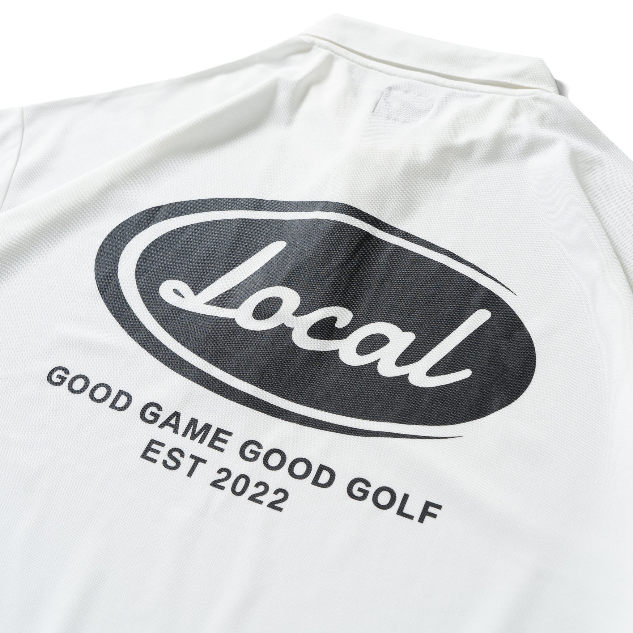 Local golf Good Game Ellipse ポロ 白色M/Lサイズ Good Game Ellipse S/S POLO | White – Local GOLF