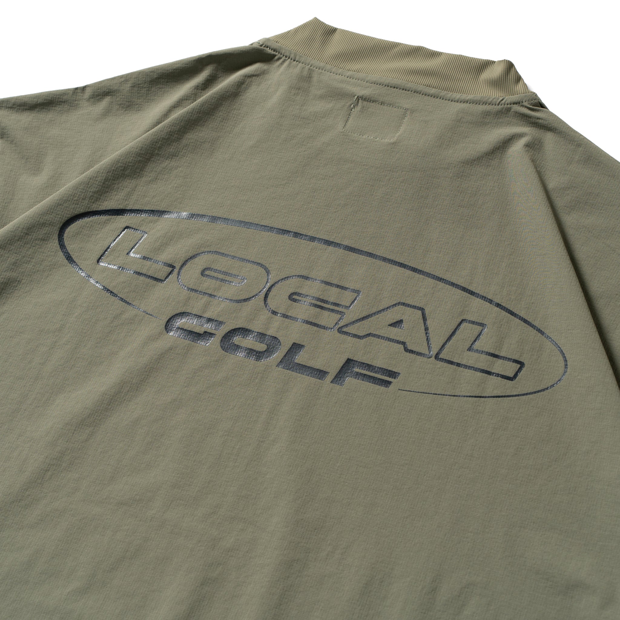 Nylon S/S MOCK NECK | Khaki – Local GOLF