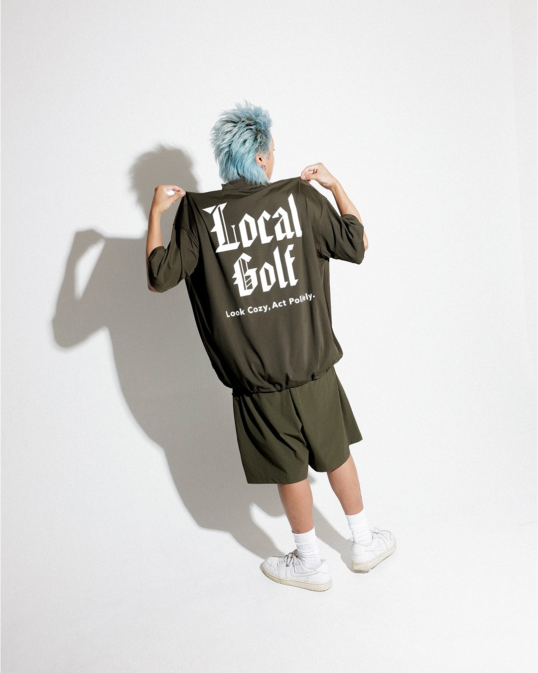 Medieval Logo S/S MOCK KHAKI – Local GOLF