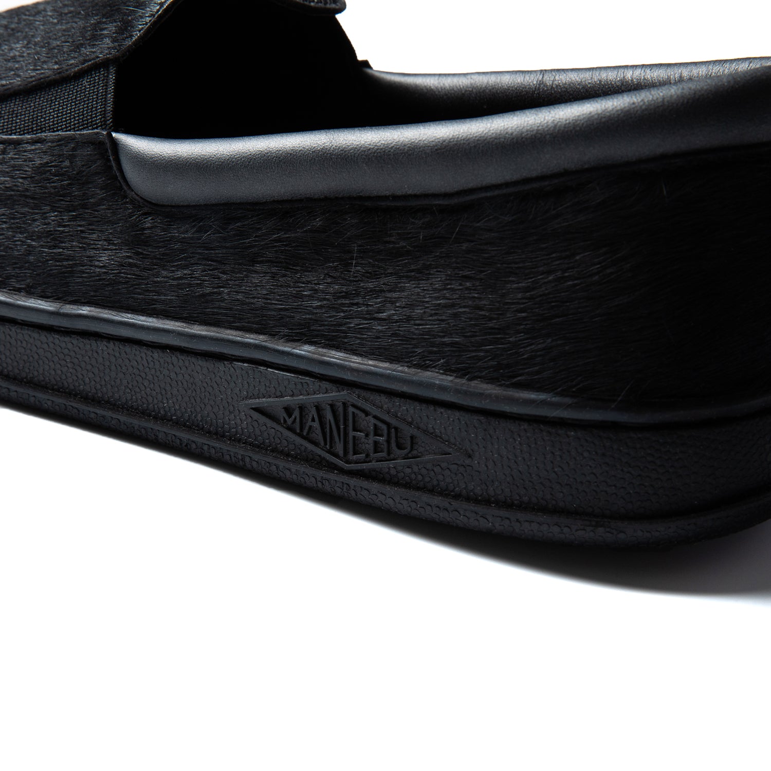 [新品]Local golf MANEBU ハラコ ゴルフシューズオールブラック Local GOLF × MANEBU | FORE - Unborn Calf -