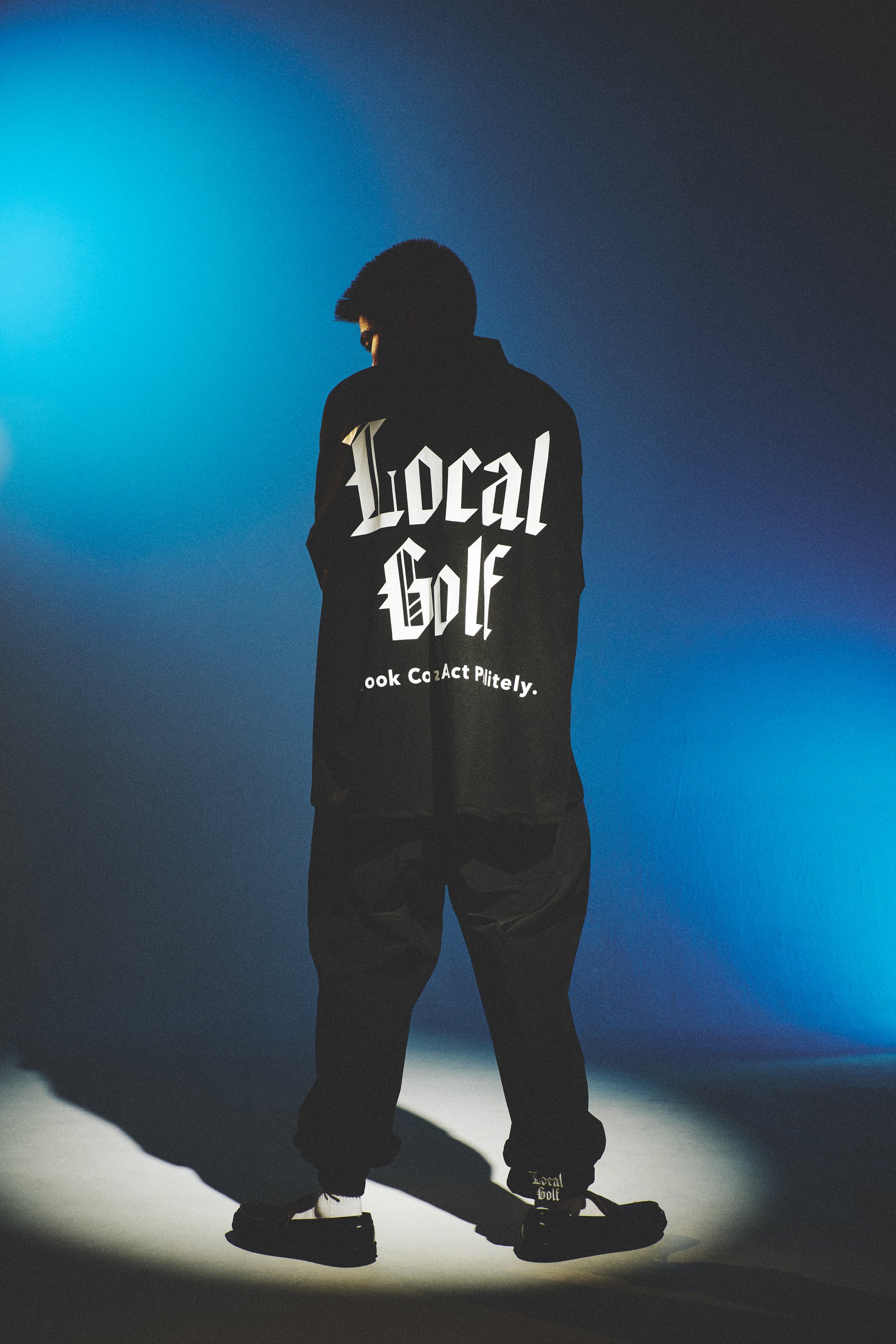 Local GOLF　Medieval Logo S/S MOCK Medieval Logo S/S MOCK BLACK – Local GOLF