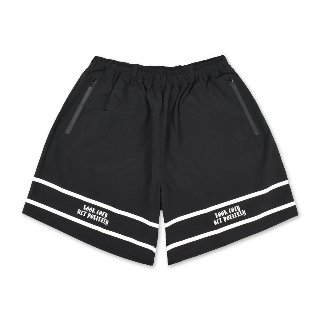 OE Logo NYLON SHORTS BLACK – Local GOLF