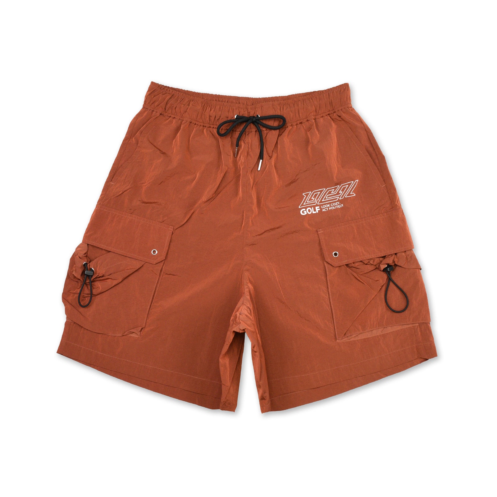 Slant Logo CARGO SHORTS ORANGE – Local GOLF
