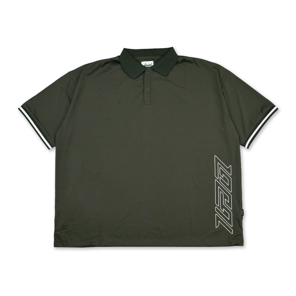 Slant Logo S/S POLO SHIRT KHAKI – Local GOLF