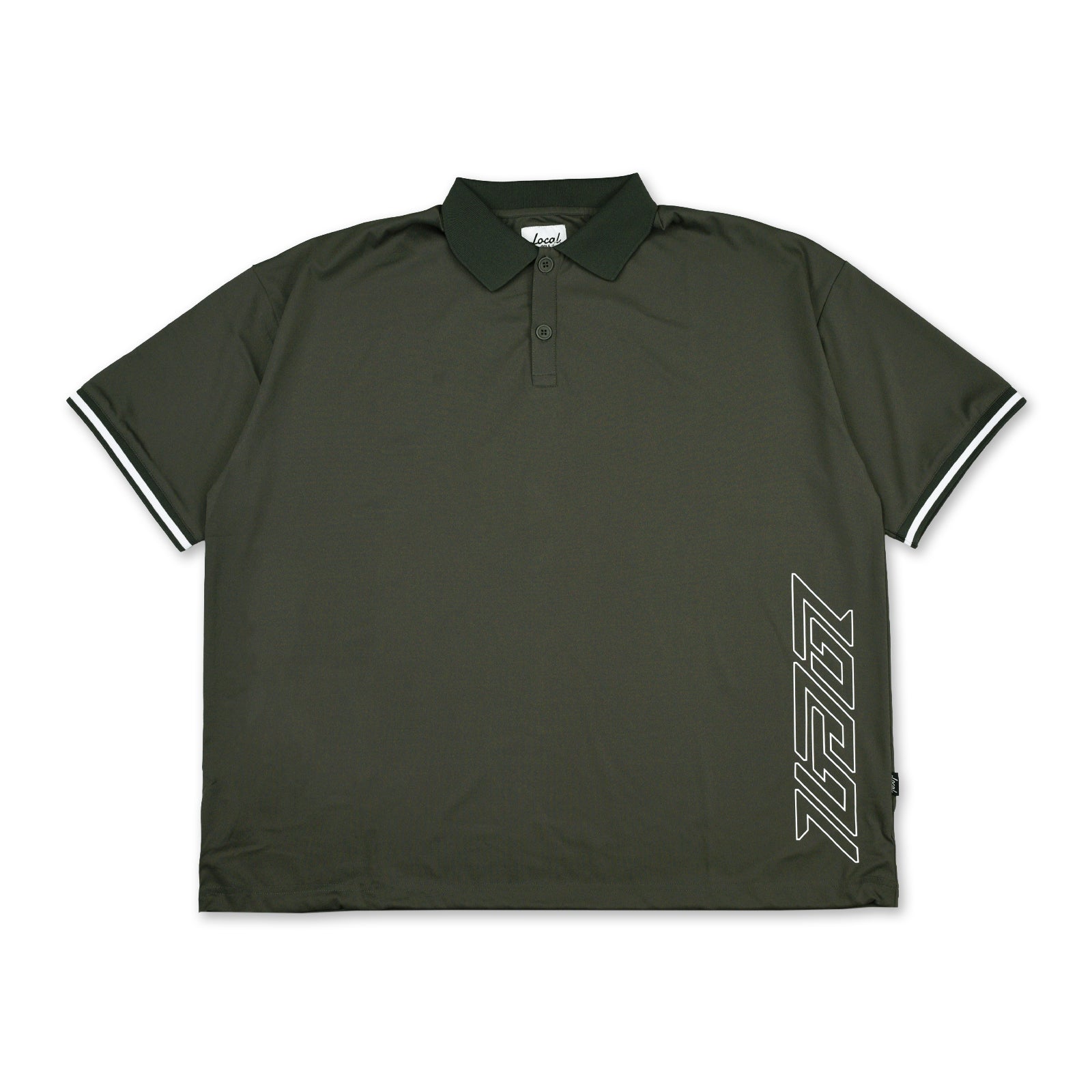 Slant Logo S/S POLO SHIRT KHAKI – Local GOLF