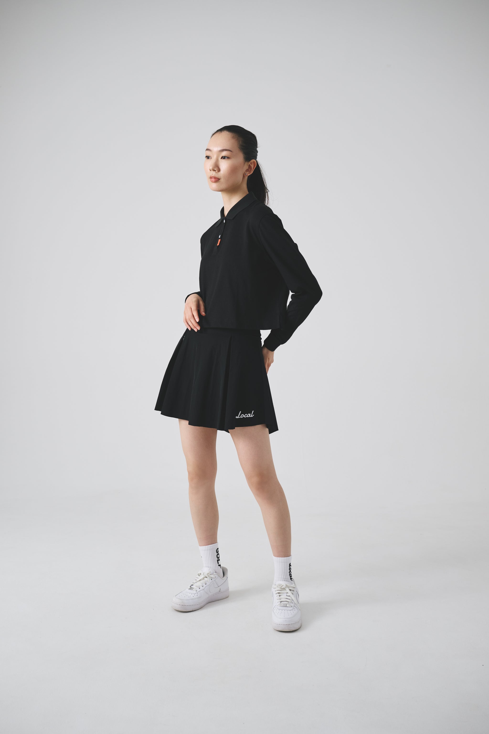 Local GOLF ゴルフスカート②　L/X L新品 Stretch Nylon Golf SKIRT | Black – Local GOLF