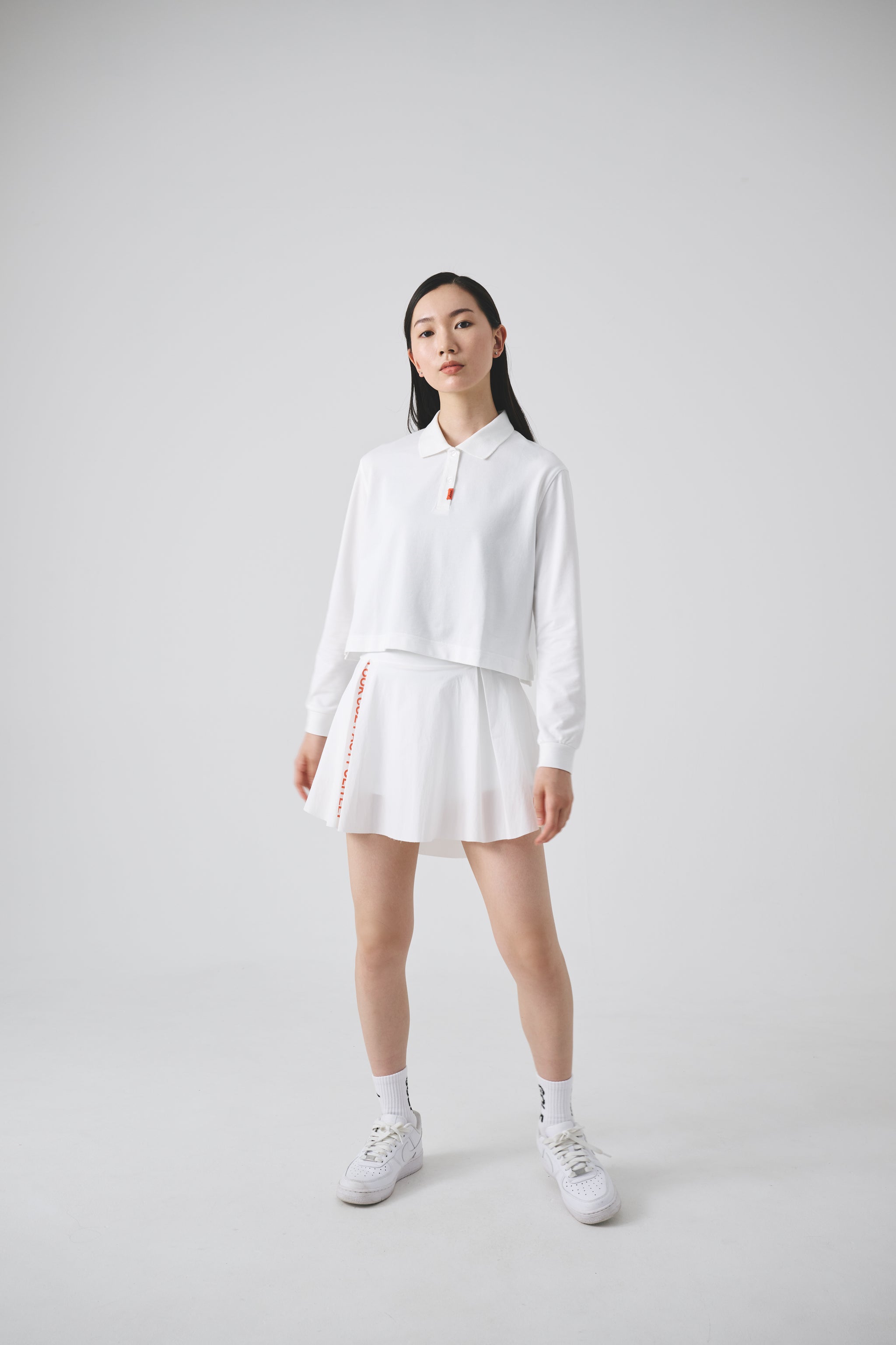 Basic Short L/S POLO | White – Local GOLF