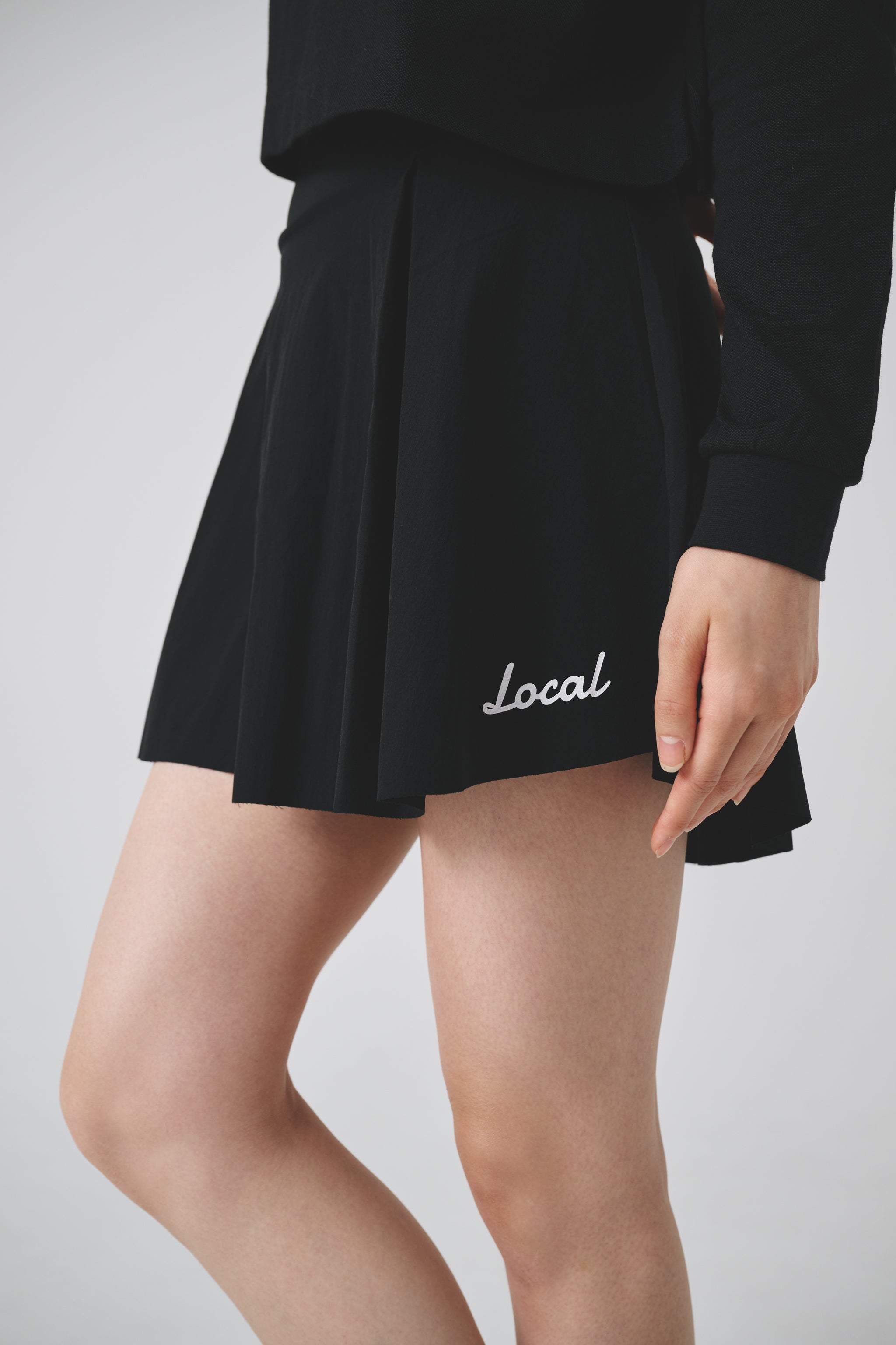 Stretch Nylon Golf SKIRT | Black – Local GOLF