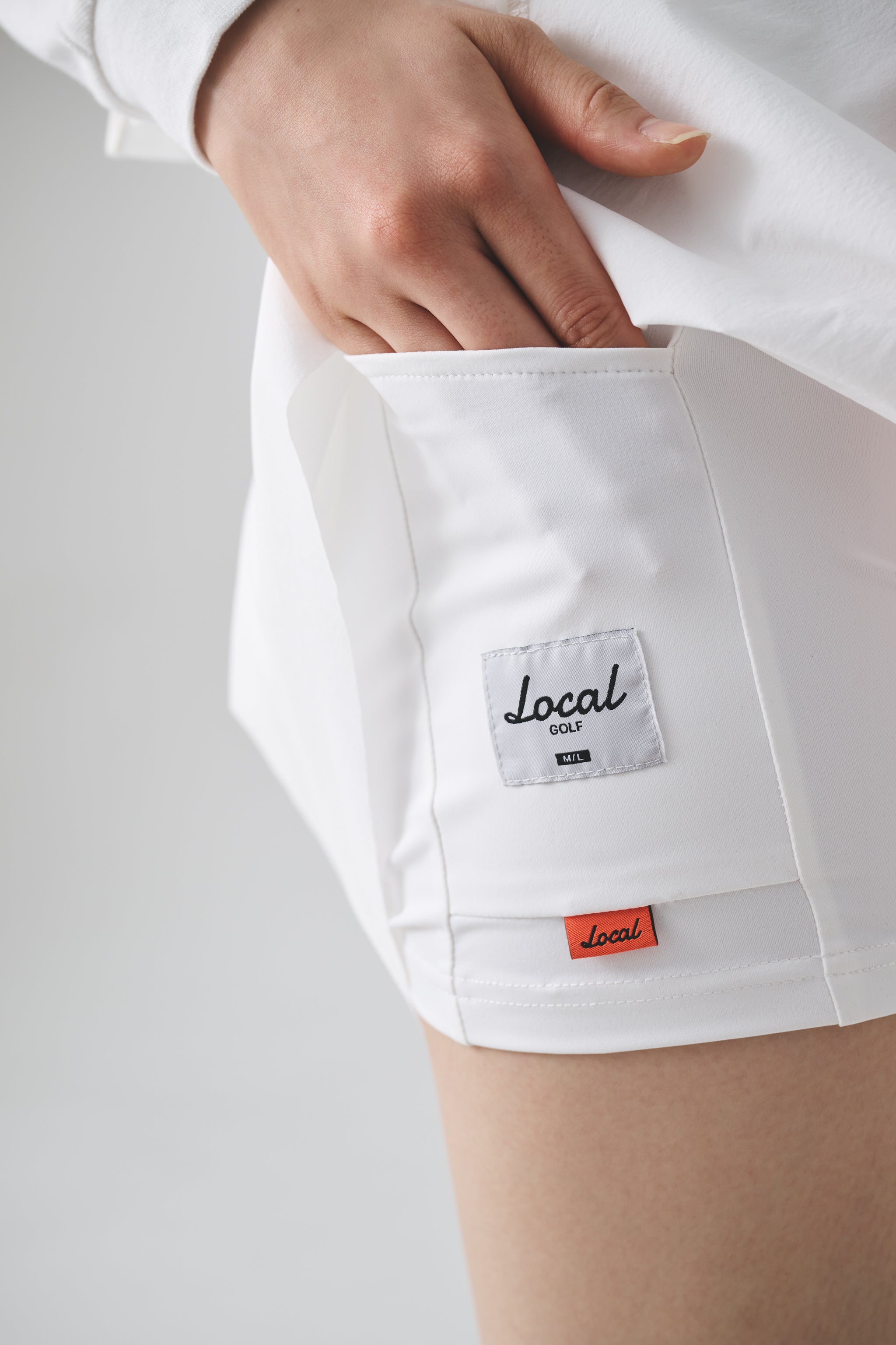 Stretch Nylon Golf SKIRT | White – Local GOLF