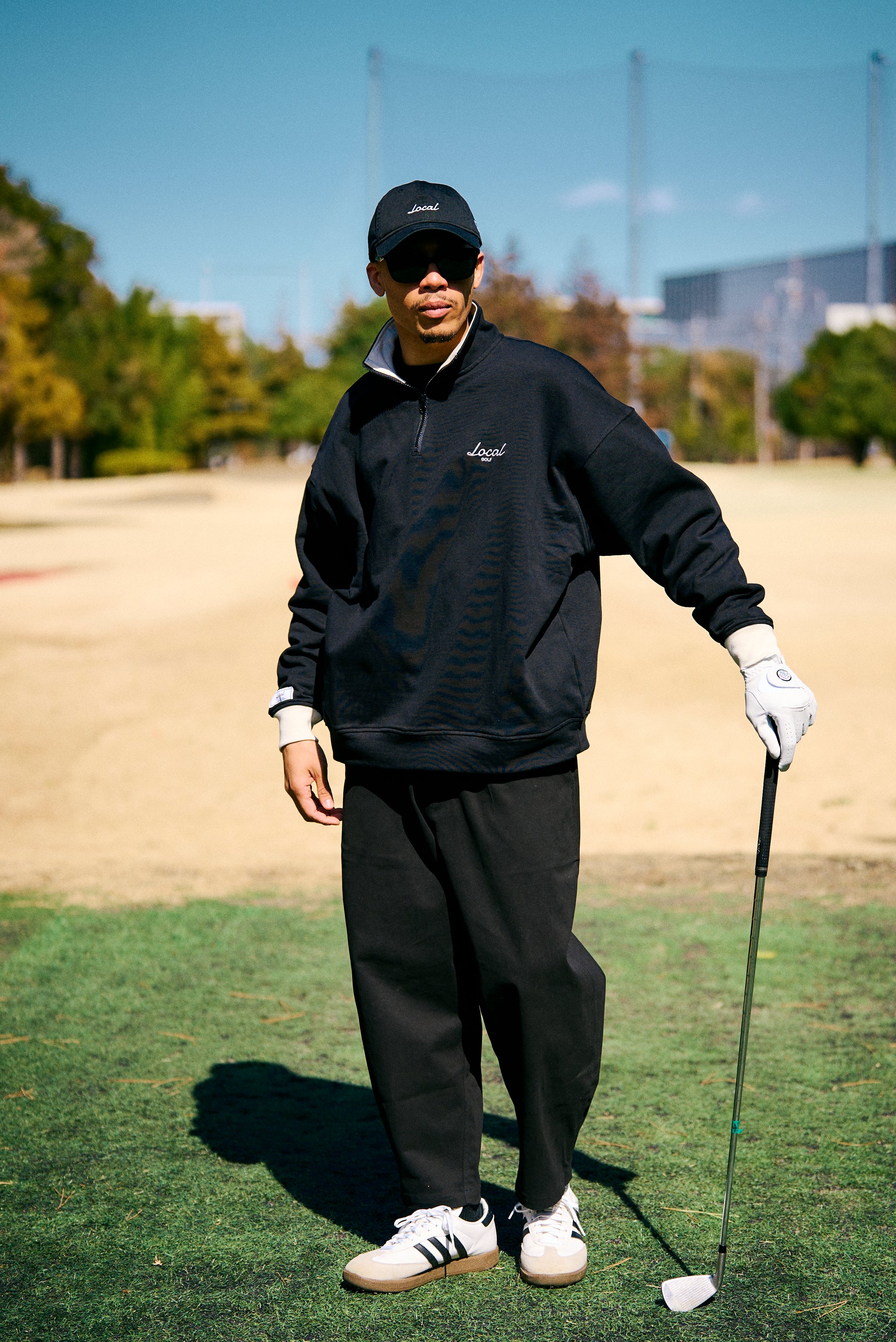 OG HALF ZIP WARM SWEAT BLACK – Local GOLF