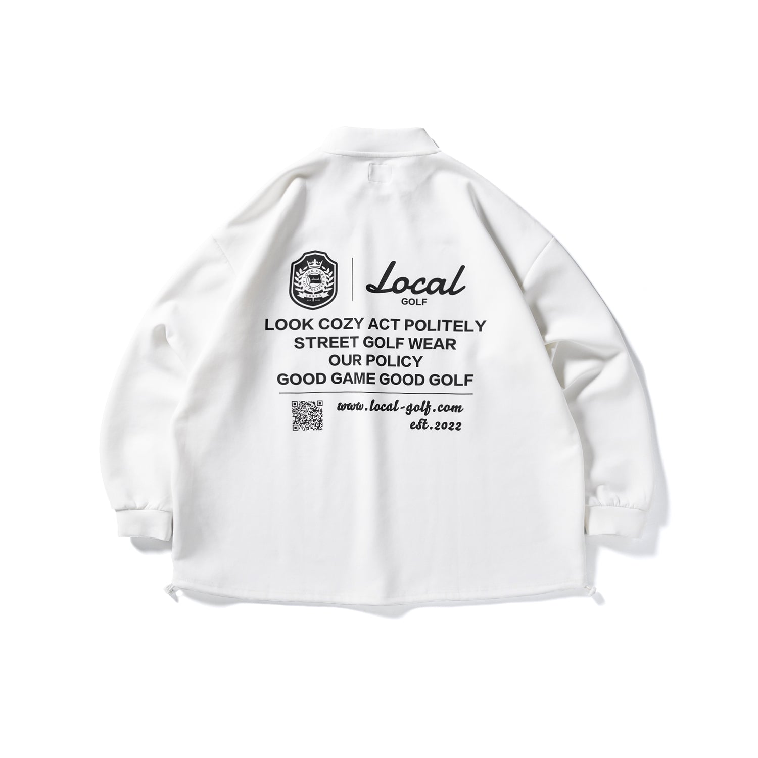 Local Golf オーバーサイズシャツ ホワイト Old English Logo L/S MOCK WHITE – Local GOLF