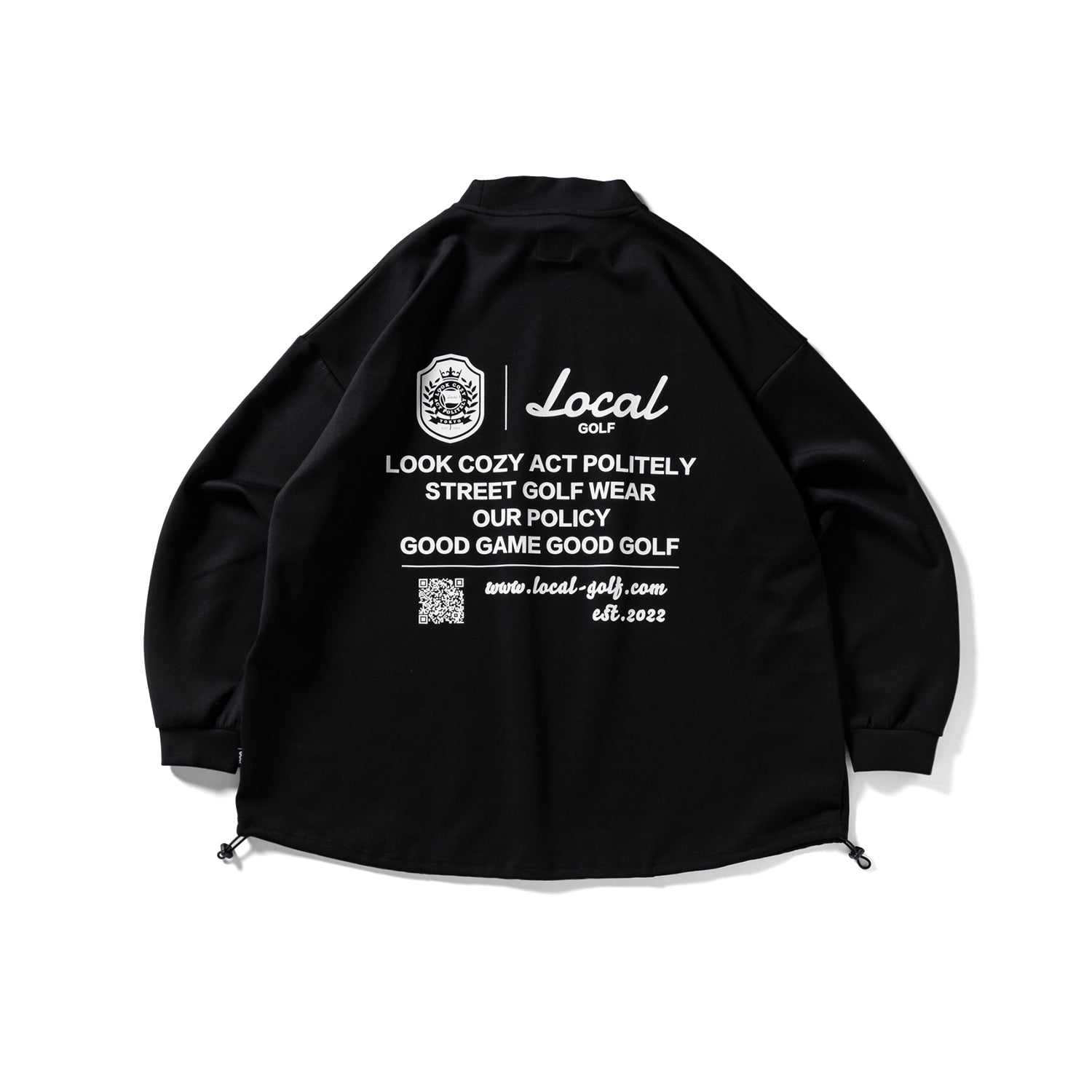 LGC L/S MOCK NECK | Black – Local GOLF
