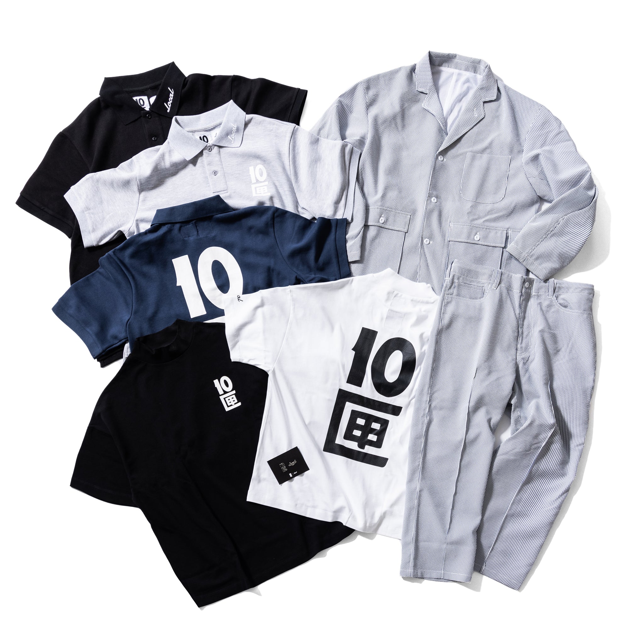 Local GOLF × 10匣 | OG Logos S/S MOCK NECK | White