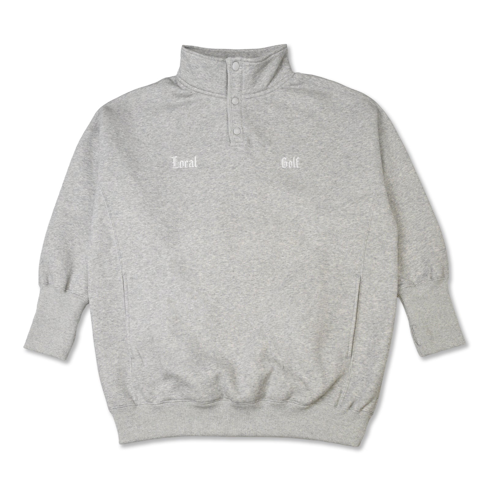Local Golf　スナップスウェット Medieval Embroidered SNAP SWEAT GRAY – Local GOLF