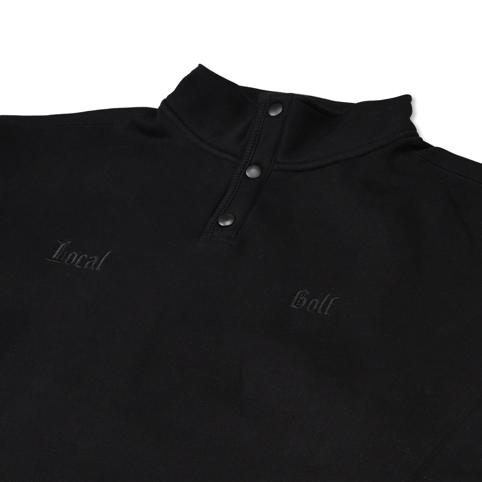 Medieval Embroidered SNAP SWEAT BLACK – Local GOLF