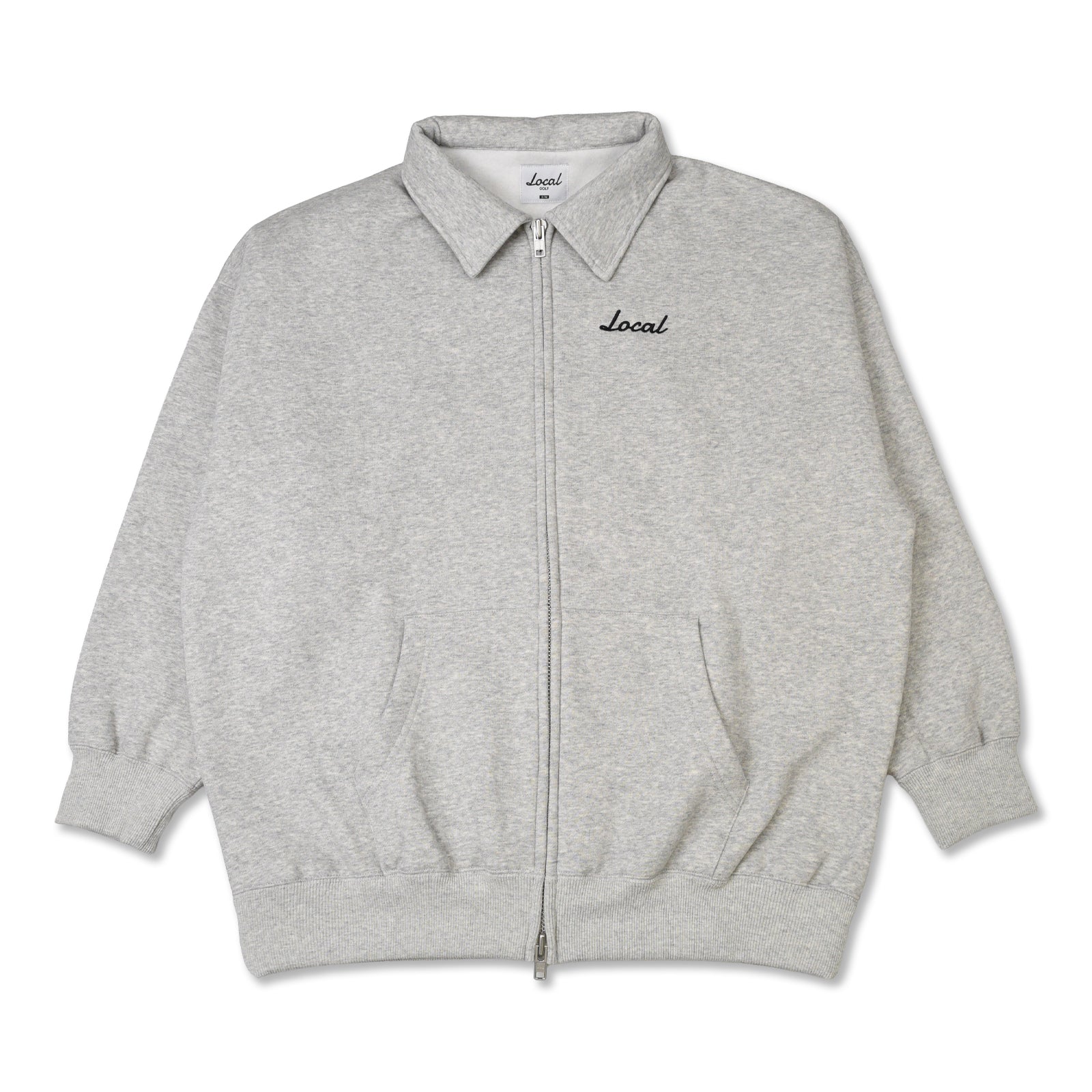 OG ZIP POLO SWEAT GRAY – Local GOLF