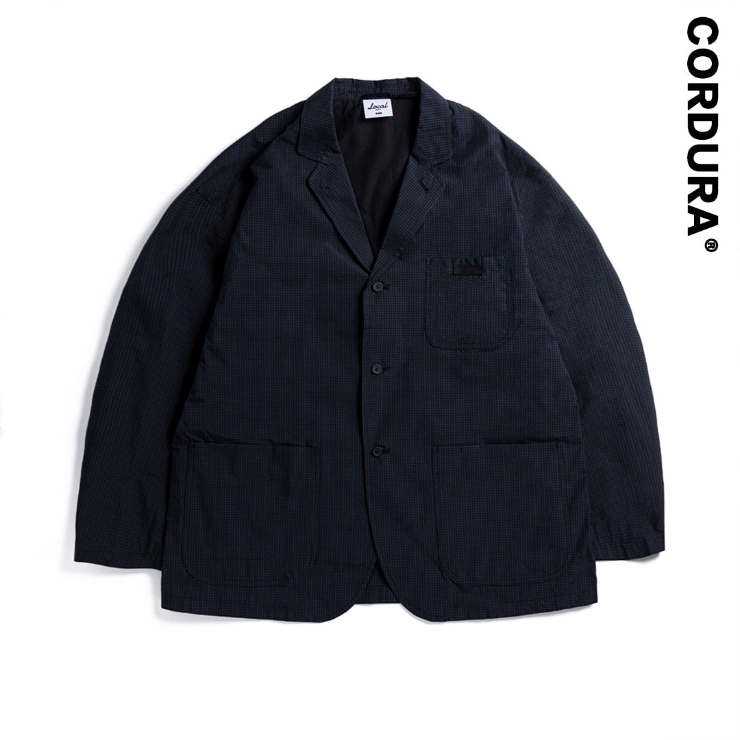 メンズウェア Local GOLF Wide Easy TAILORED JACKET Wide Easy TAILORED JACKET | CORDURA | Navy Checkered – Local GOLF