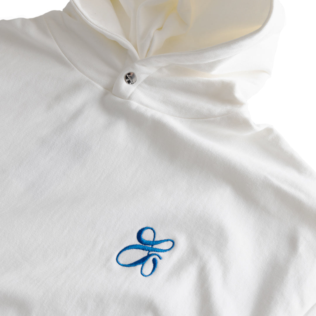 Anagram Logo Snap HOODIE | White – Local GOLF