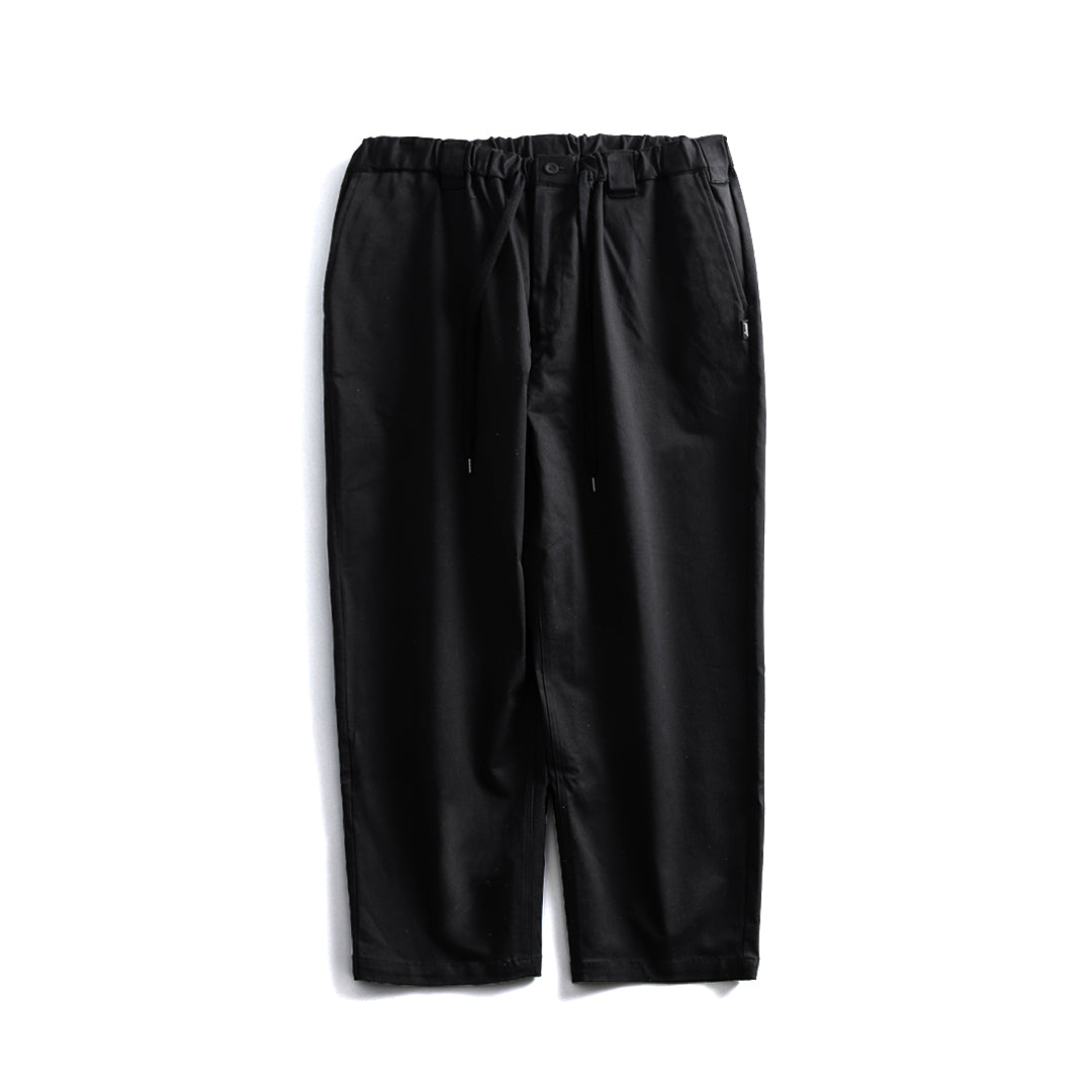 Local GOLF | Ankle-cut Wide Easy PANTS | Stretch Chino | Black