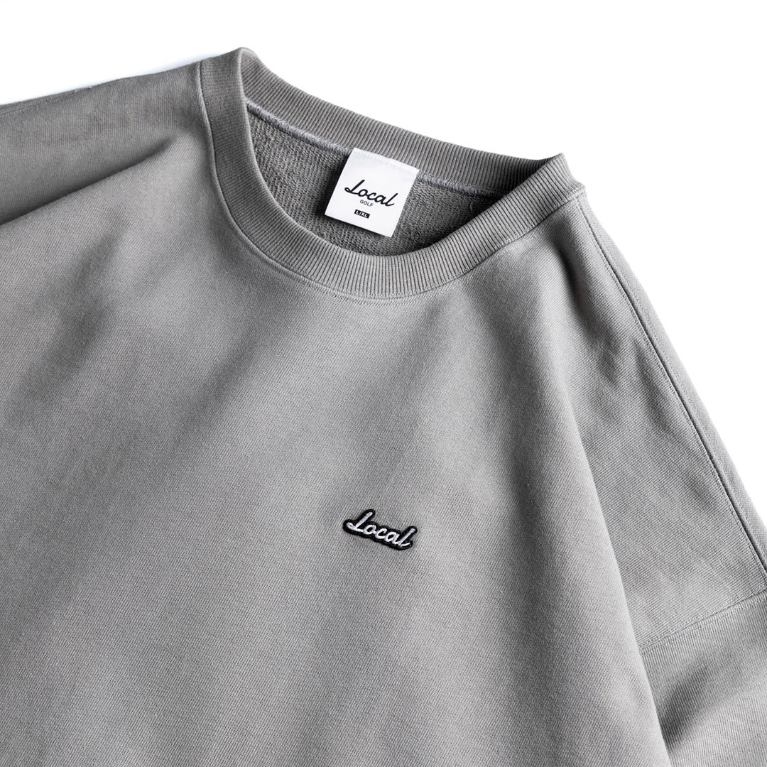 LOGO Crew Neck SWEAT | Gray – Local GOLF